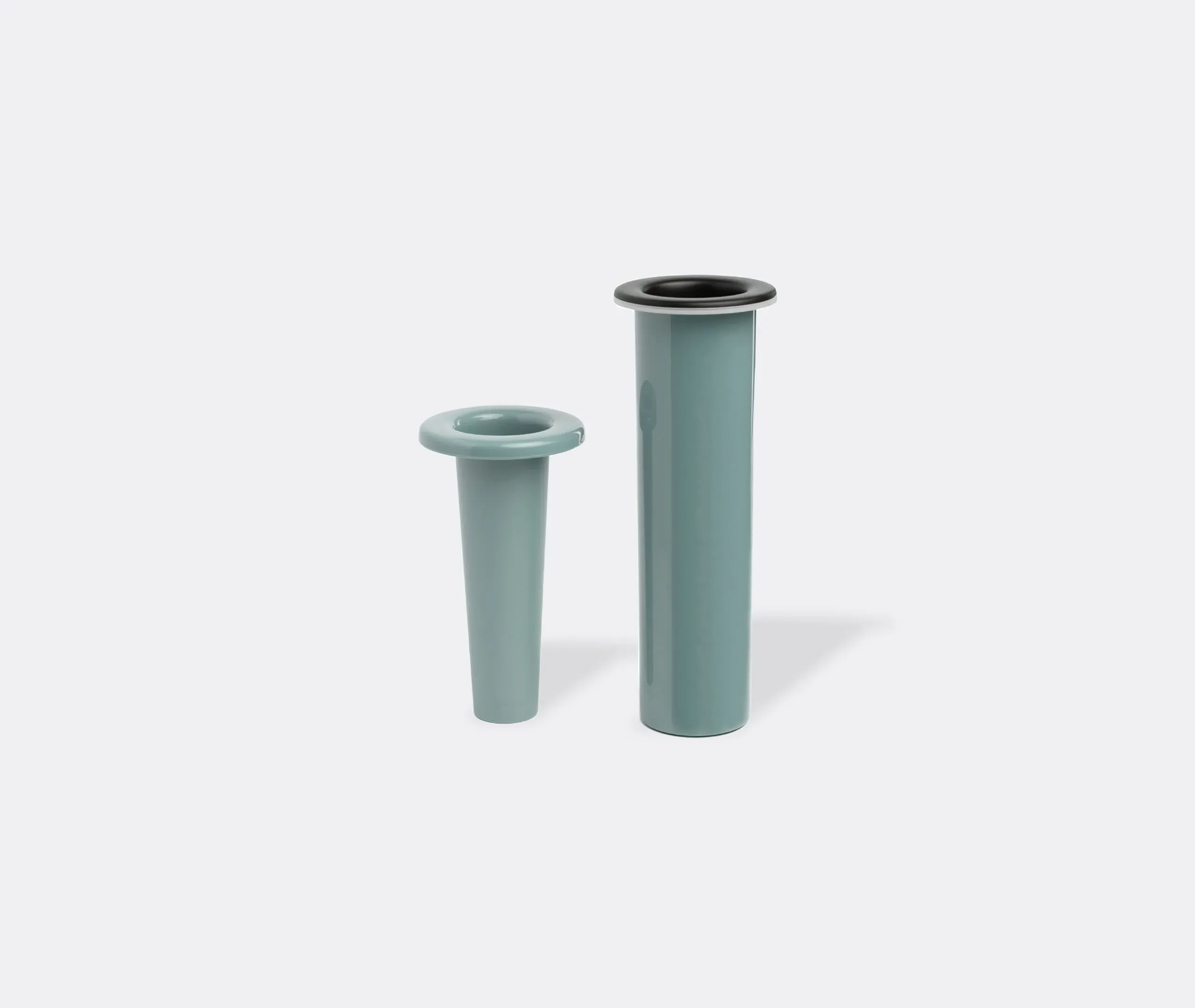 Vase with LED Lamp - Light Blue, Plastic