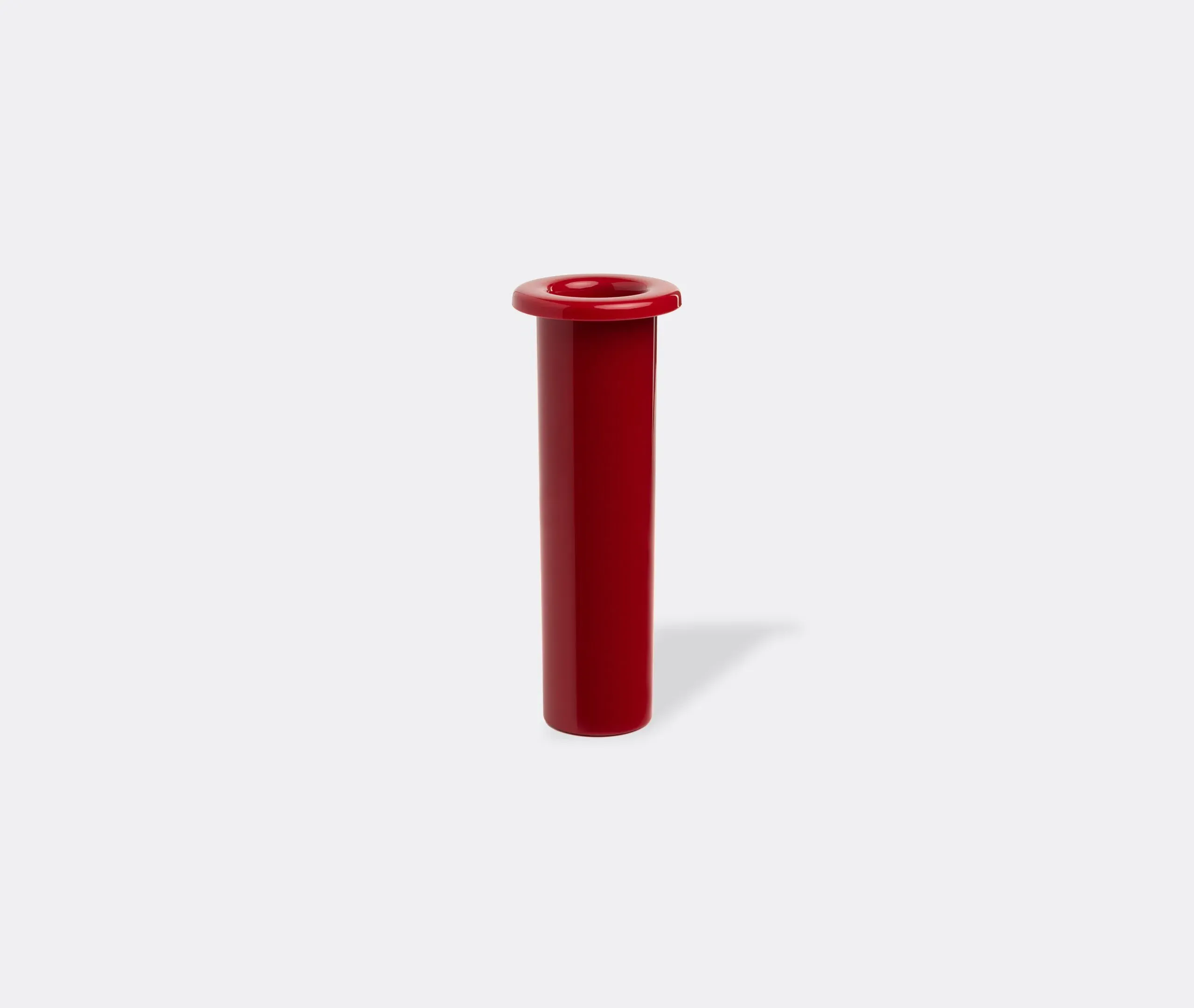 Vase with LED Lamp - Red, Plastic