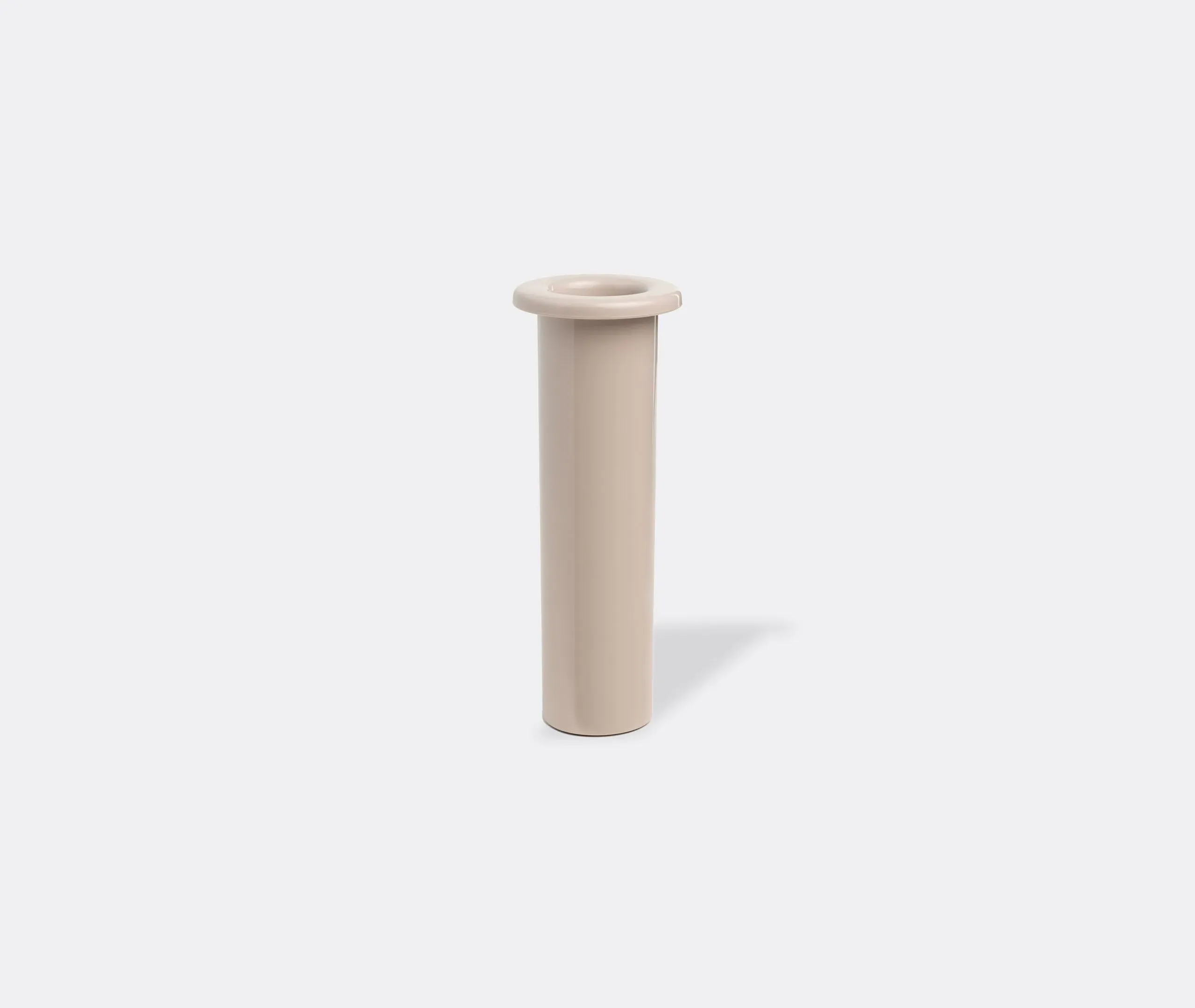 Vase with LED Lamp - White, Plastic