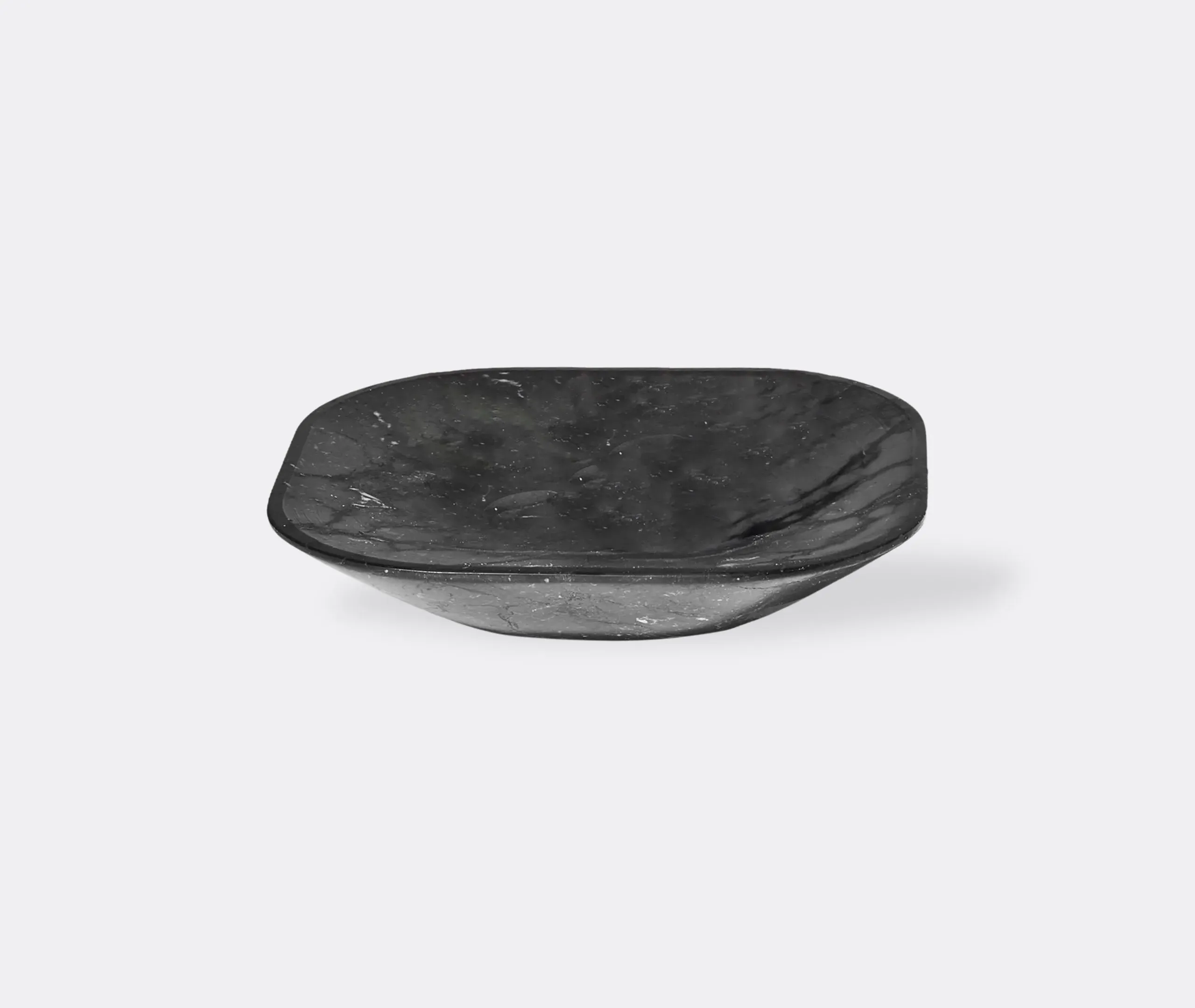 Large Decorative Bowl - Black, Marble