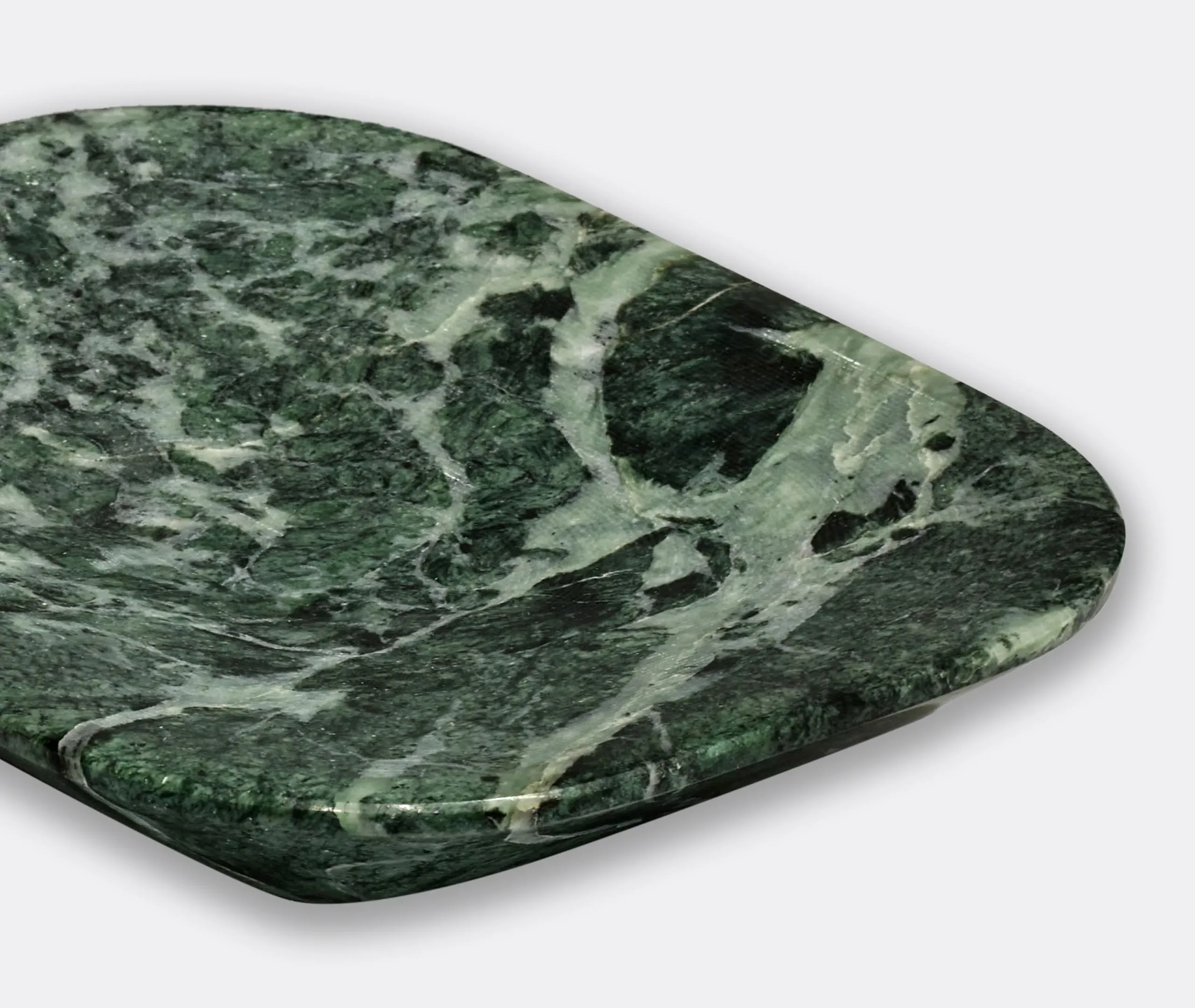 Medium Decorative Bowl - Green, Marble