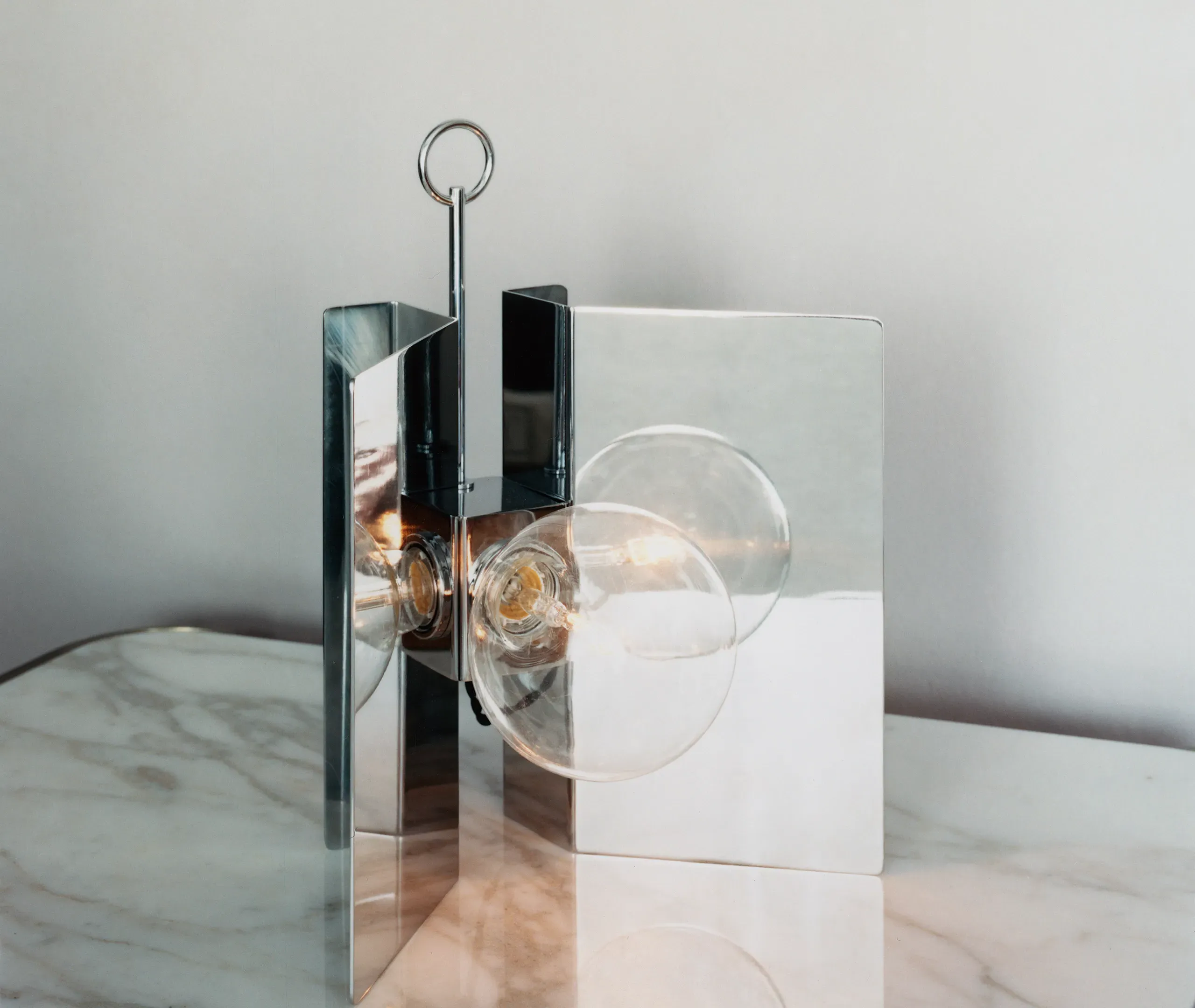 LP1 Claudia Applique Table Lamp - Polished Stainless Steel