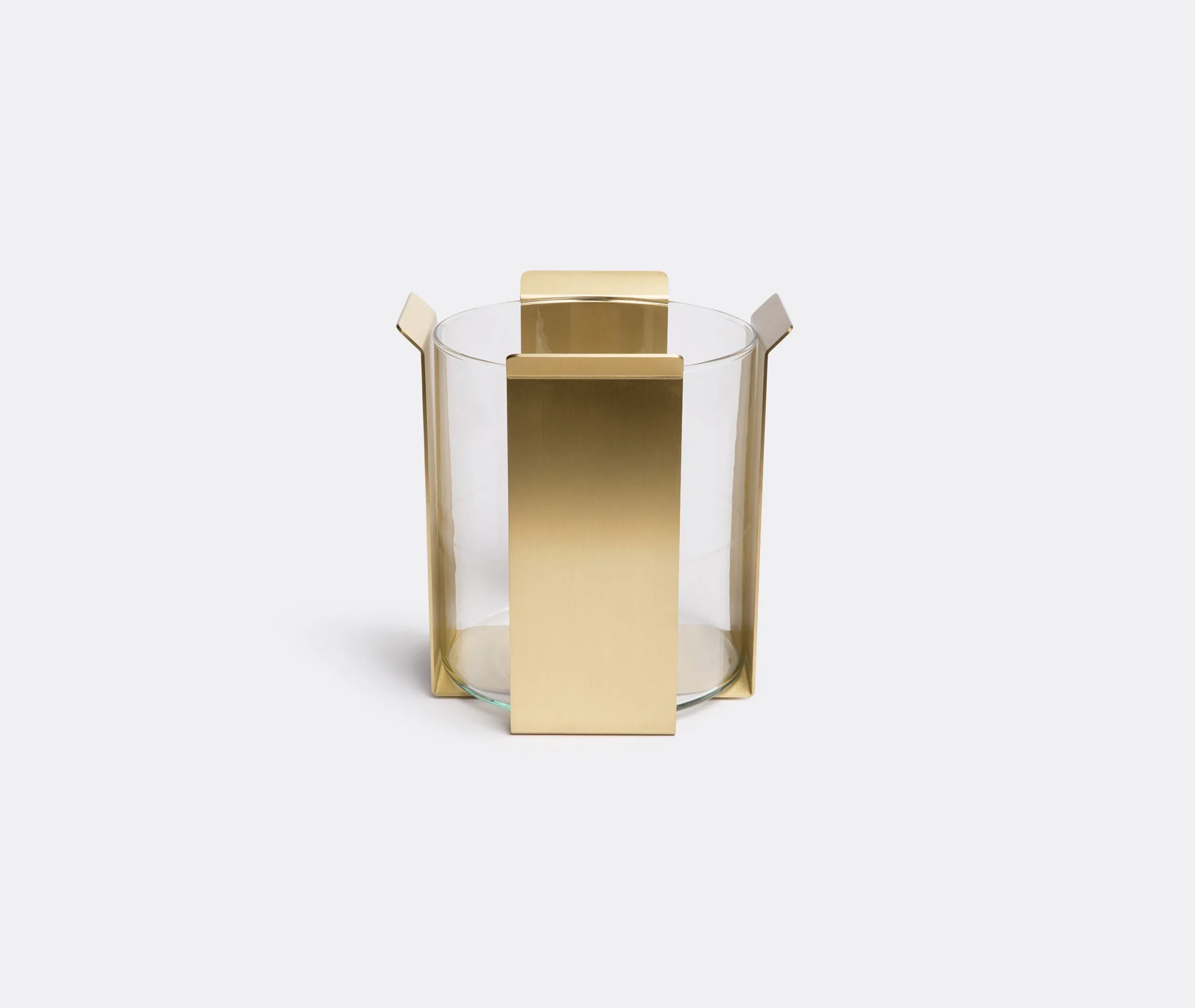 OB2 Tizio Tall Vase - Matte Brass, Glass image