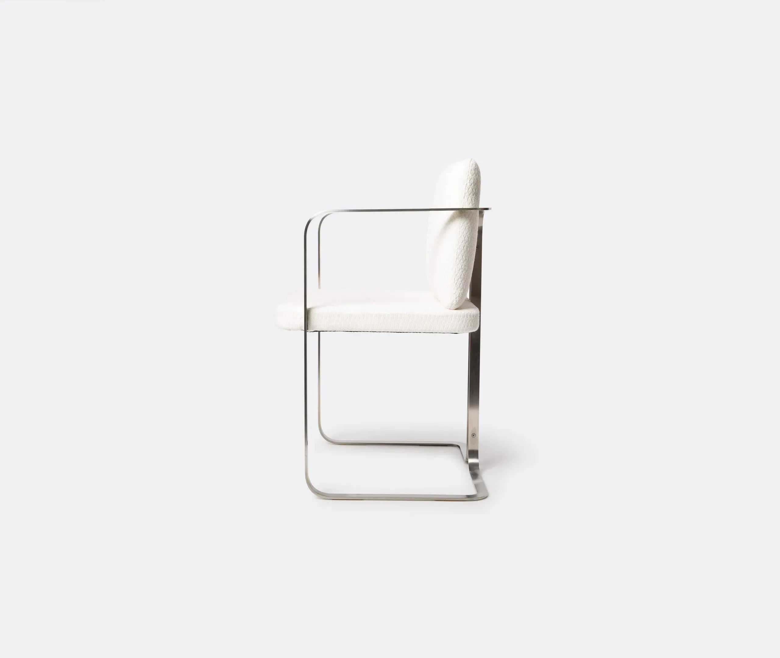 S2 Murena Chair - Stainless Steel, White