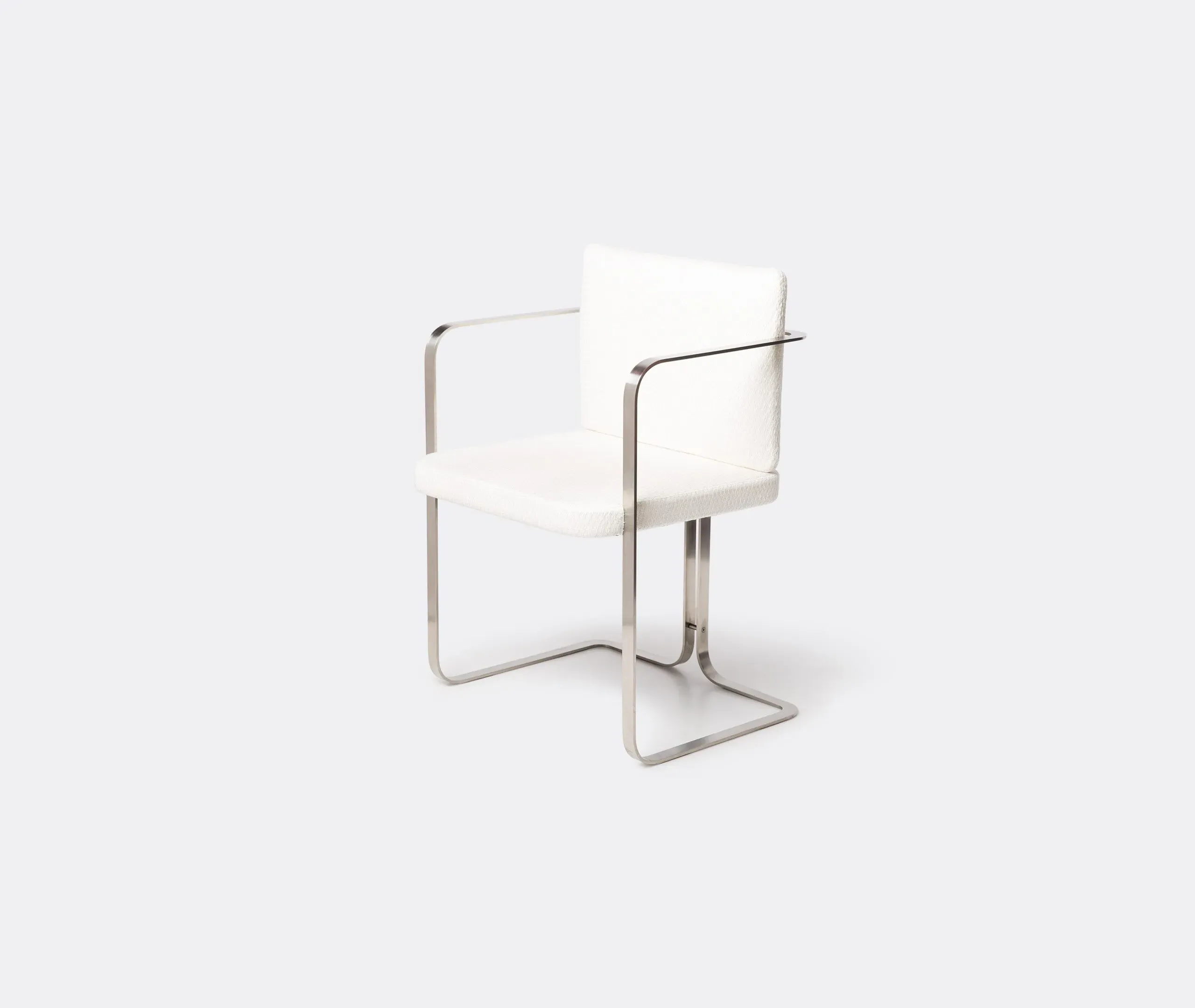 S2 Murena Chair - Stainless Steel, White image