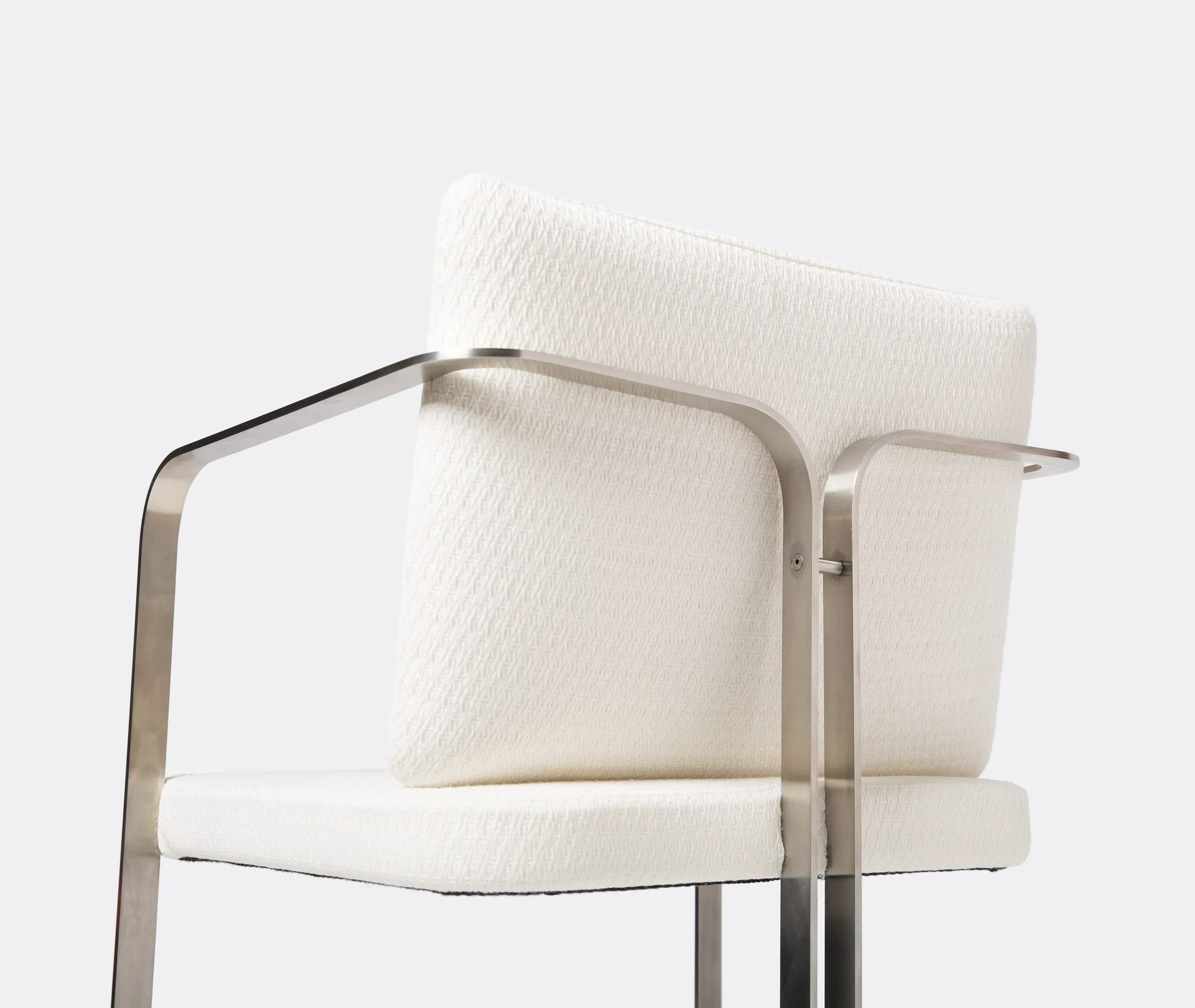 S2 Murena Chair - White, Stainless Steel