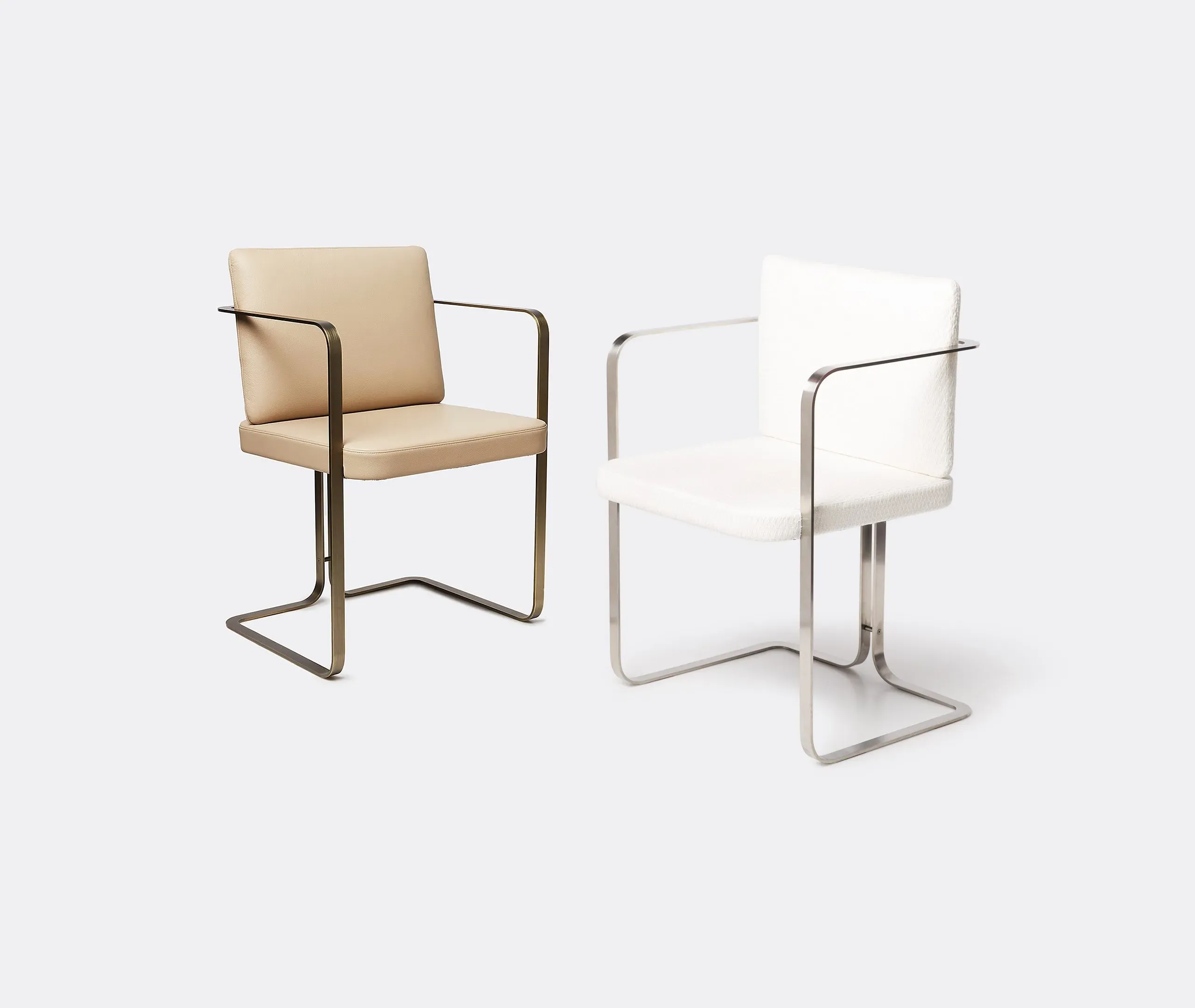 S2 Murena Chair - White, Stainless Steel