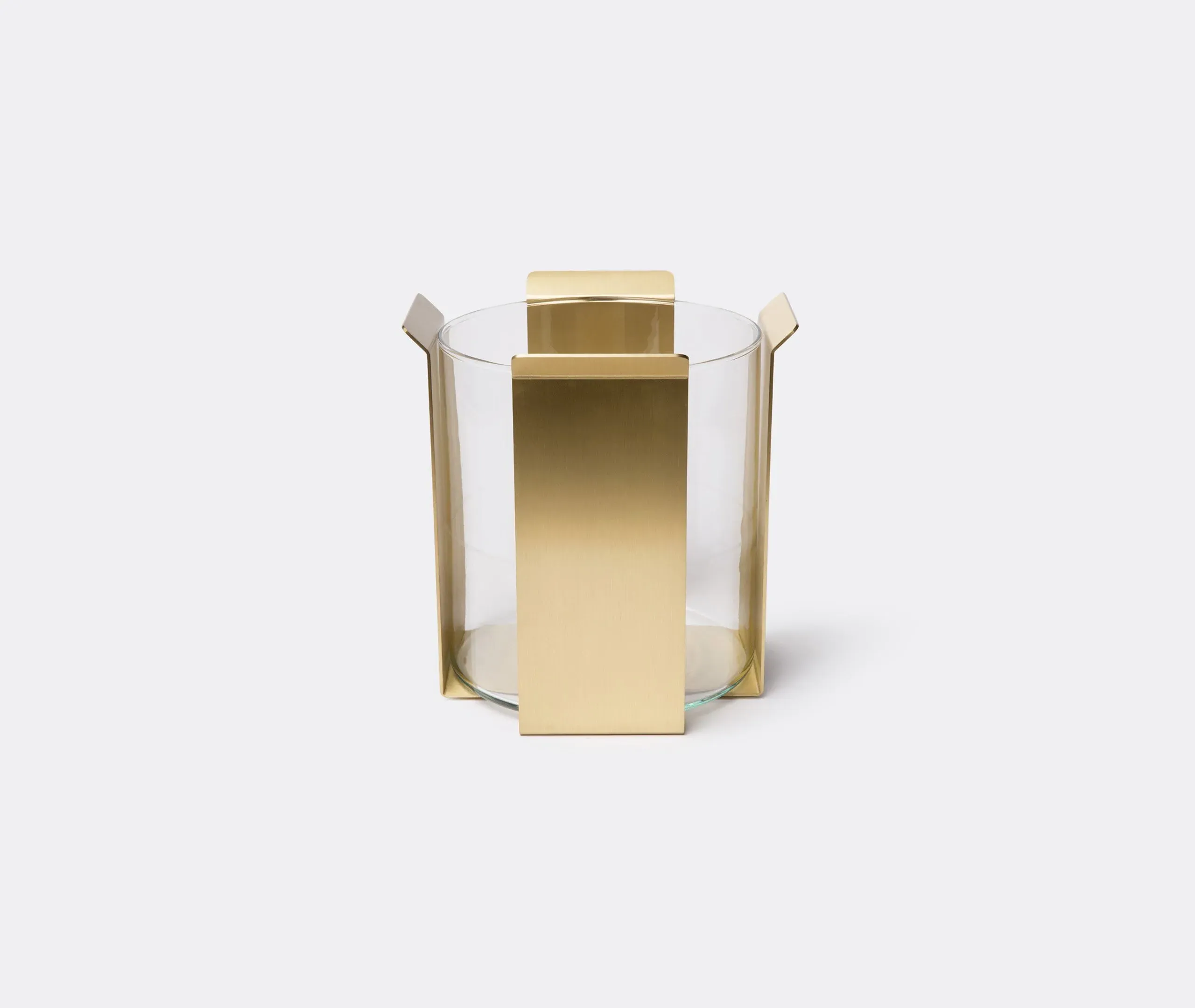 Tall OB2 Tizio Vase - Brass, Glass image
