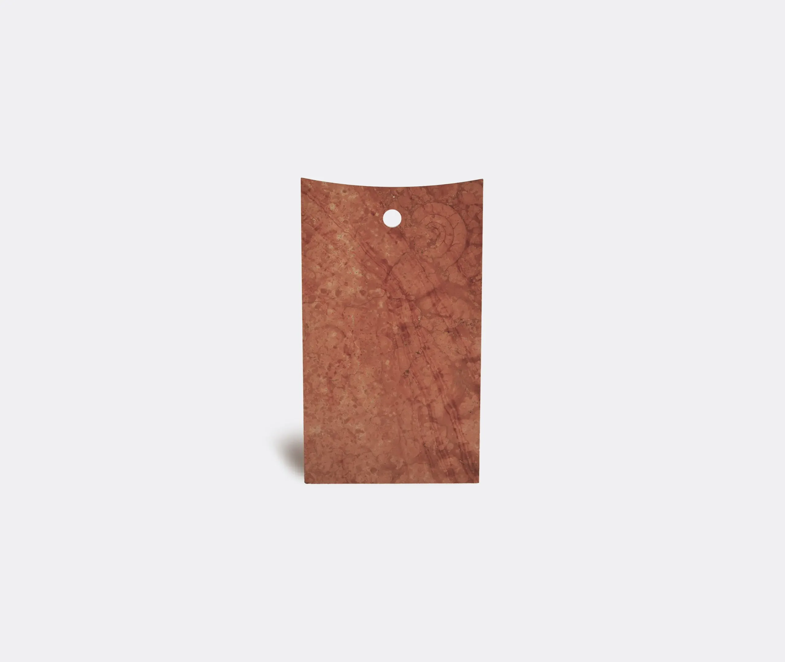 Thebes Chair with Concave Seat - Red, Marble
