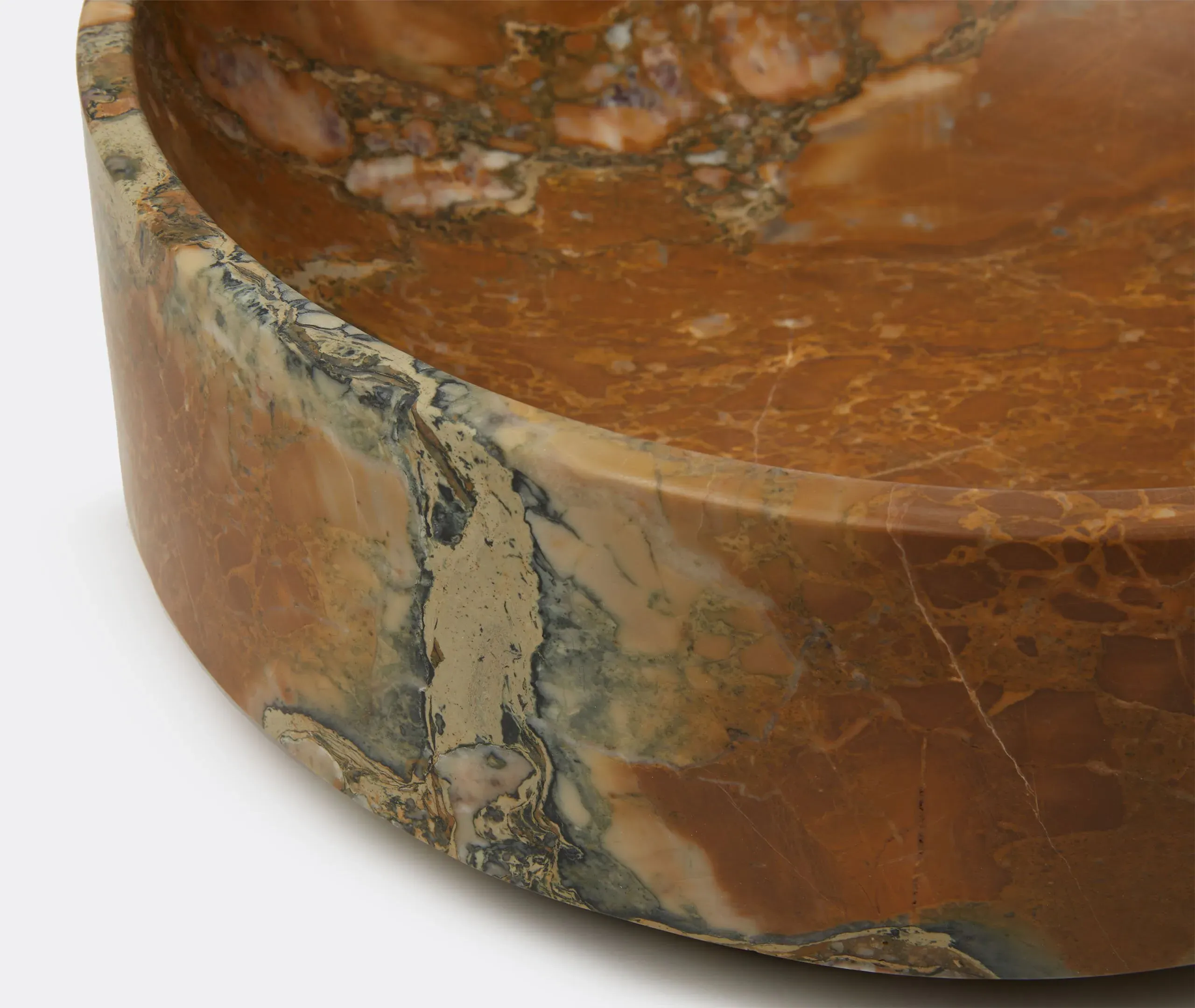 High Decorative Bowl - Multicolor, Marble