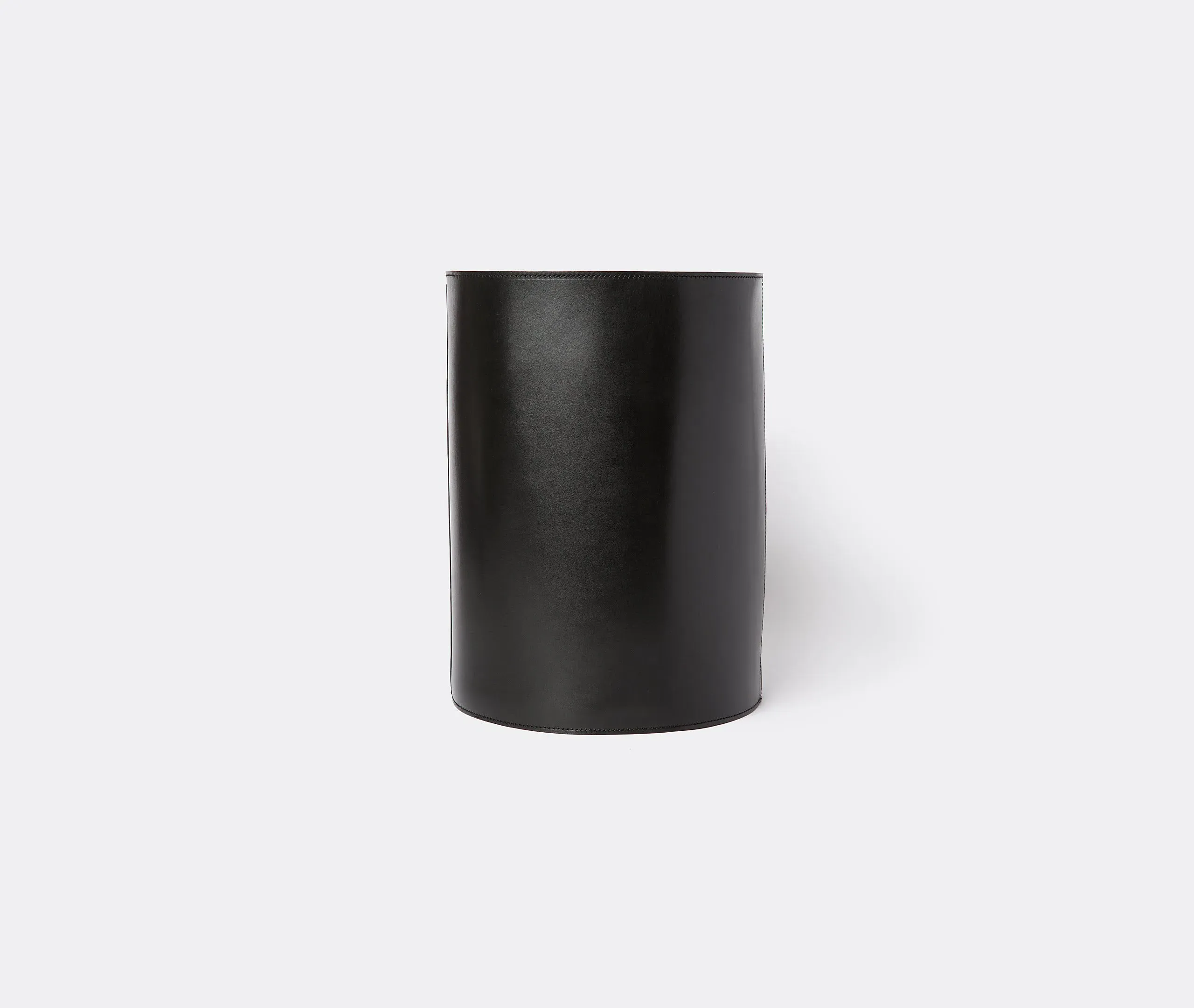 High Storage Basket - Black, Leather