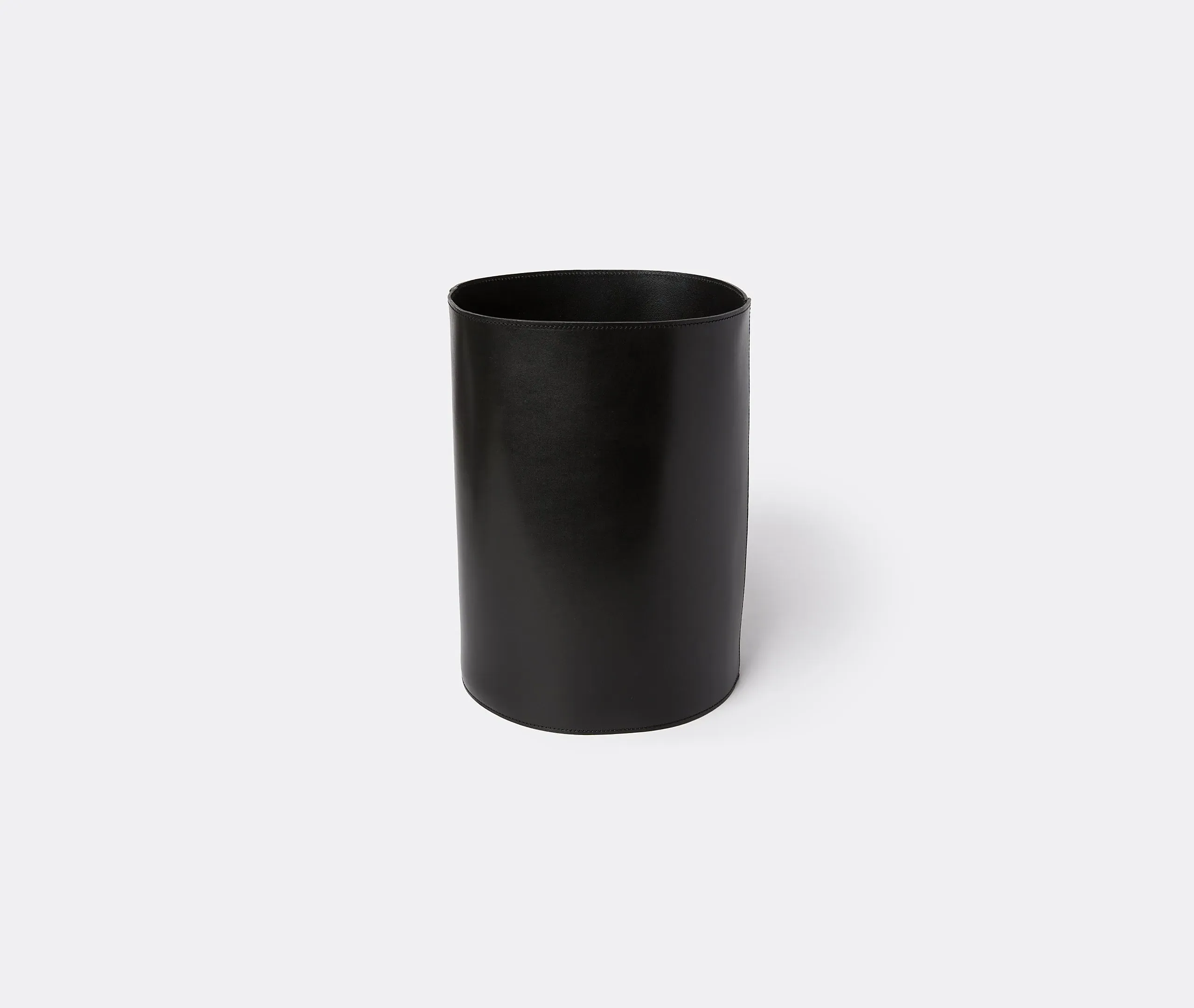 High Storage Basket - Black, Leather image