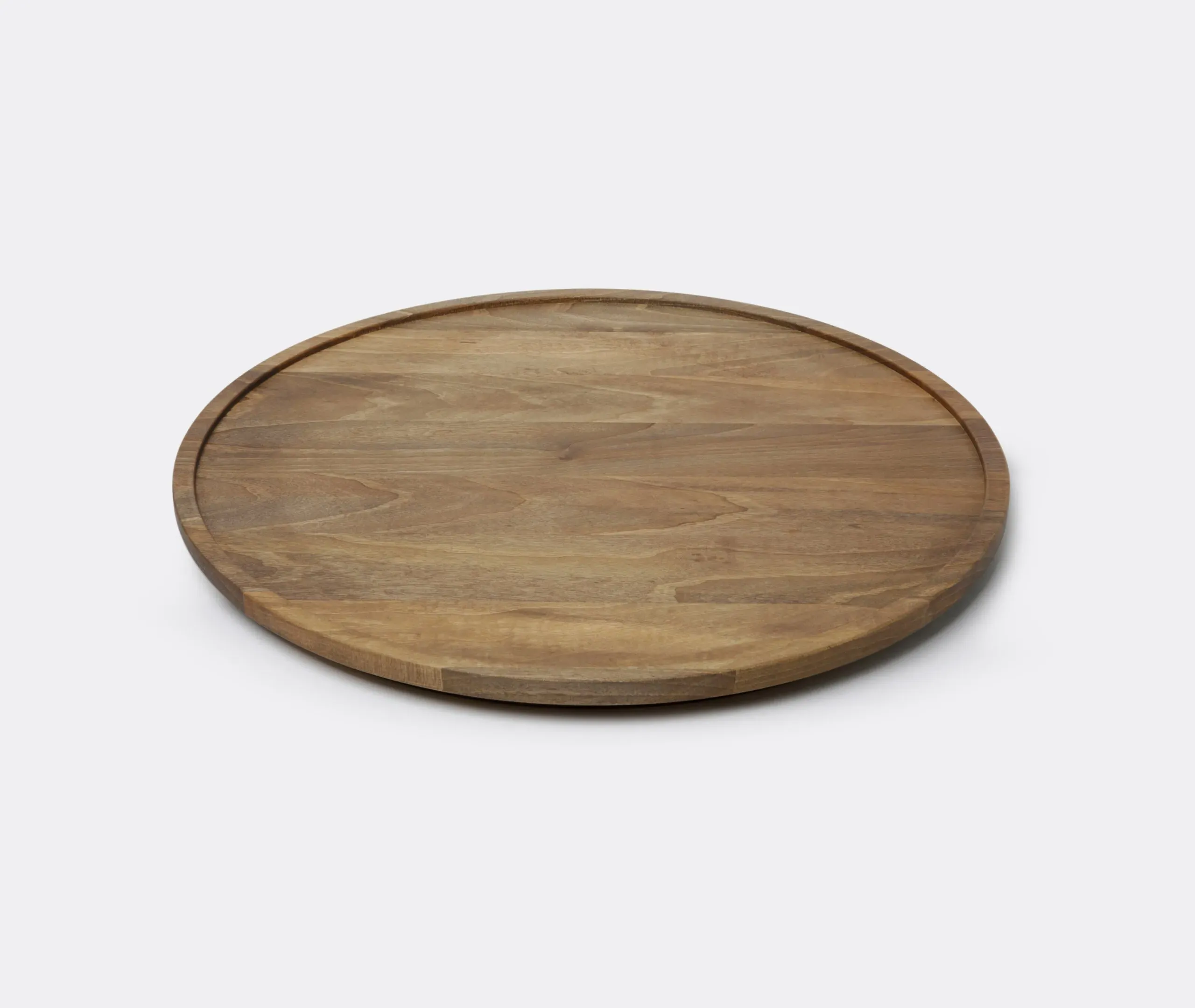Large Circular Serving Tray - Oiled Walnut image