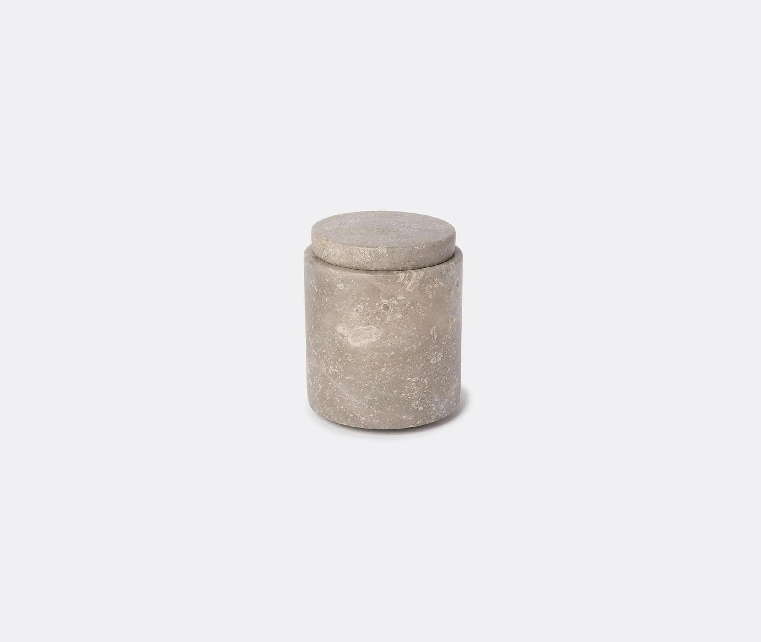 Medium Container with Lid - Grey, Marble
