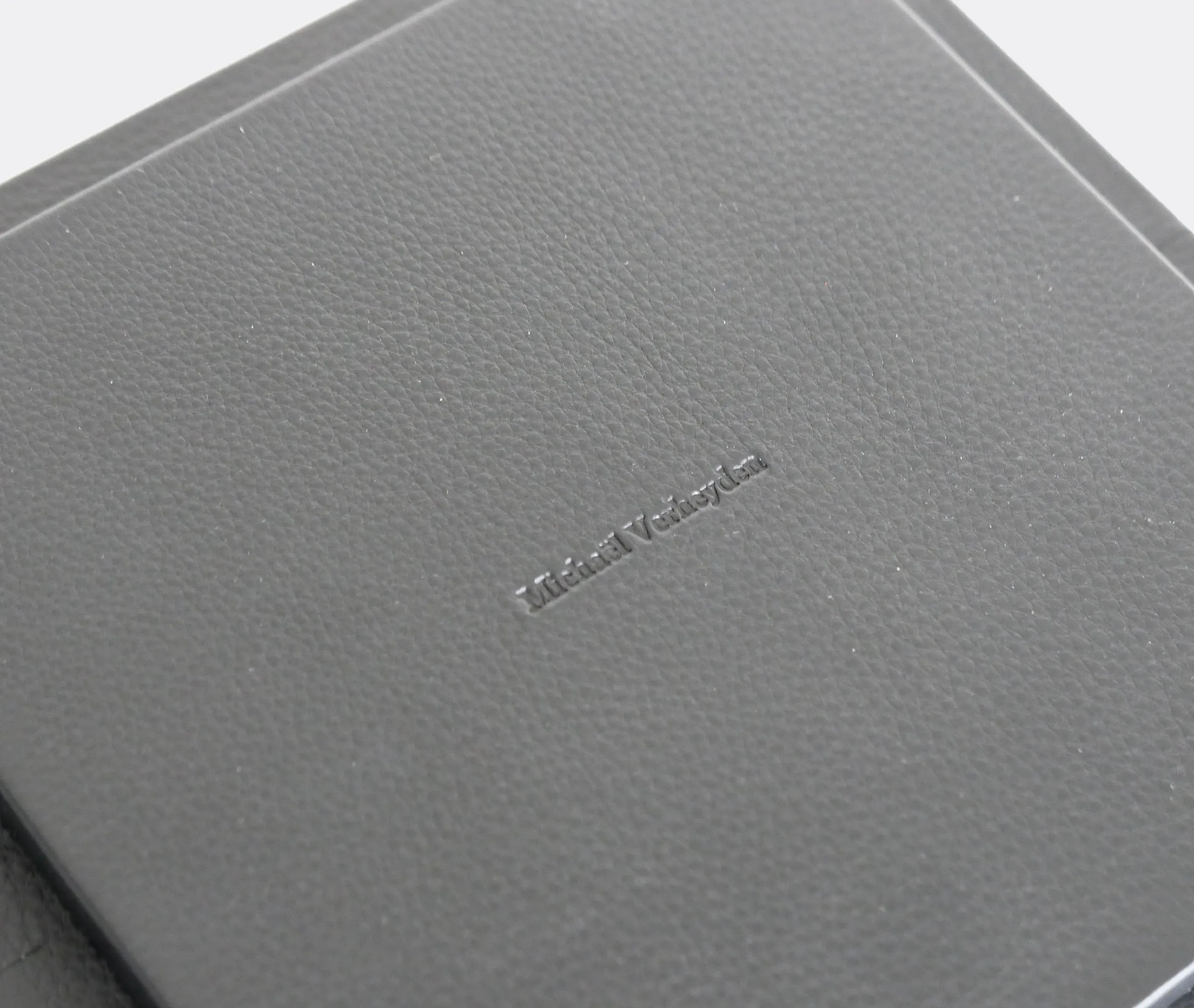 Square High Serving Tray - Black, Leather