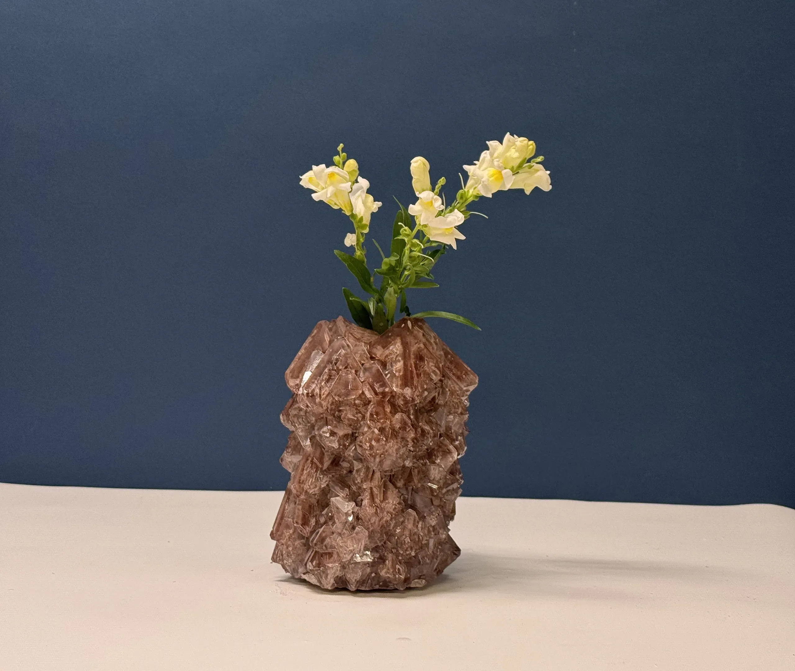 Crystal Small Vase - Brown