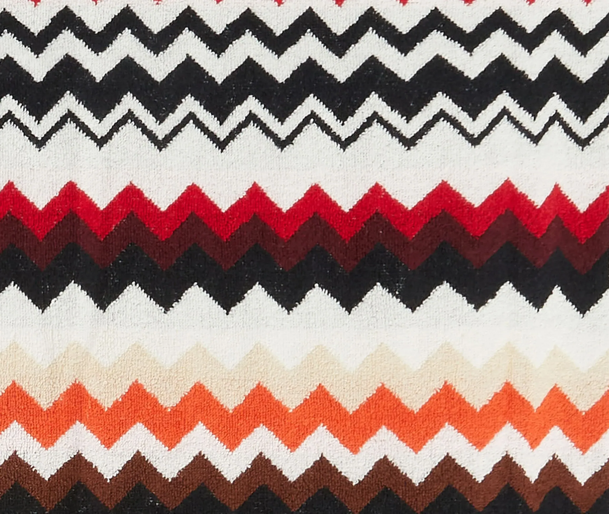5-Piece Towel Set with Zigzag - Multicolor, Cotton