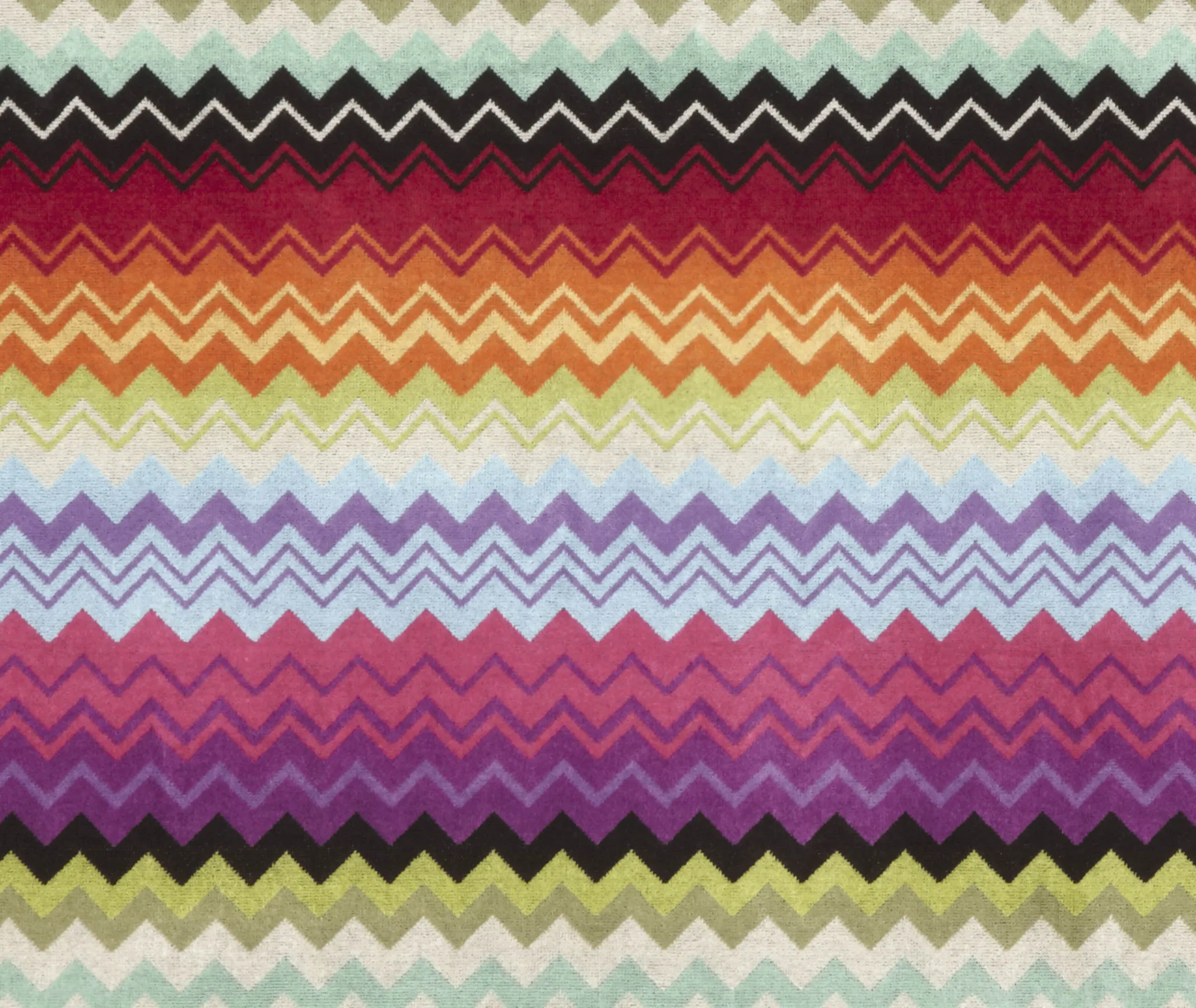 5-Piece Towel Set with Zigzag - Orange, Cotton