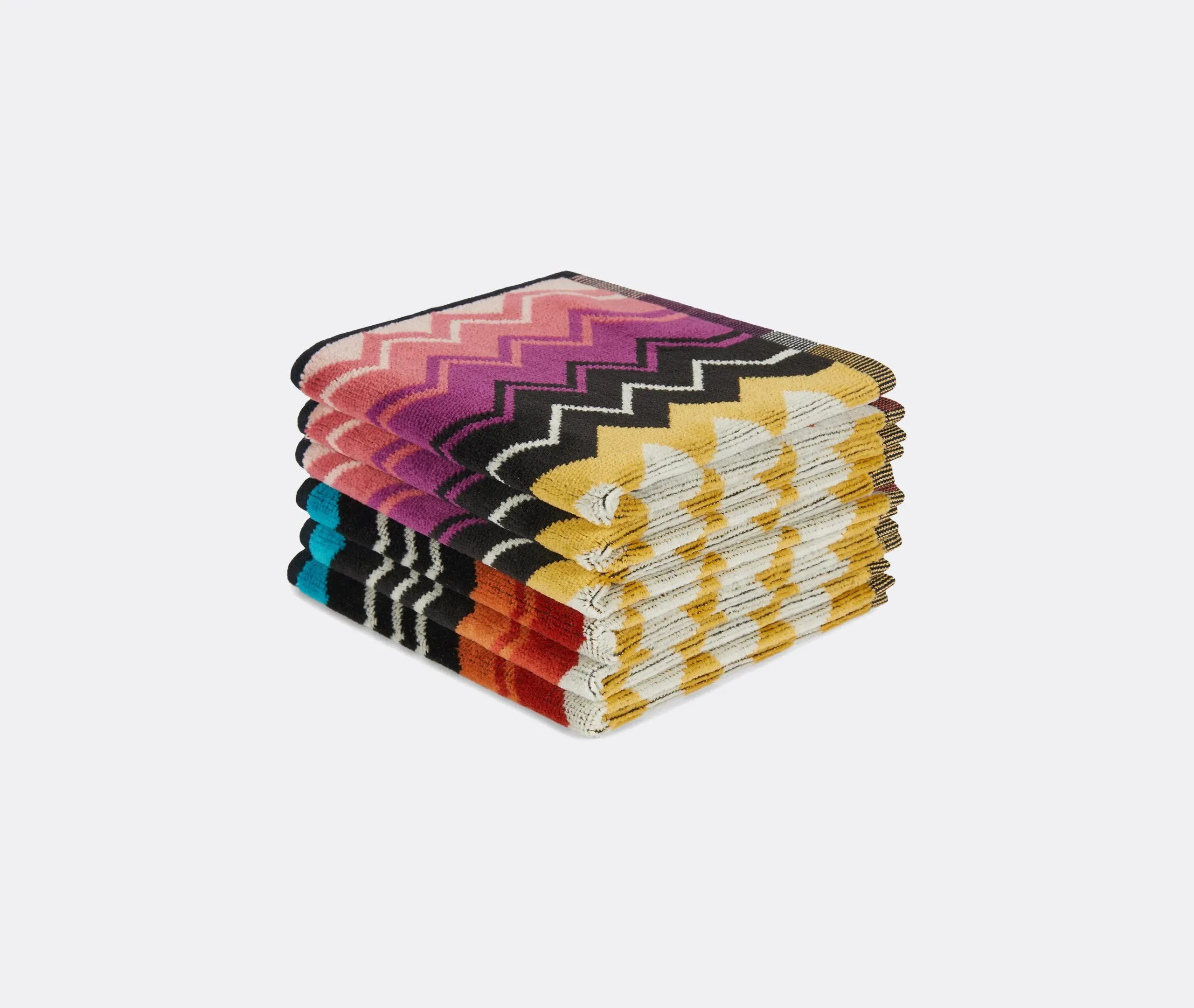 6-Piece Face Towel Set - Multicolour, Cotton