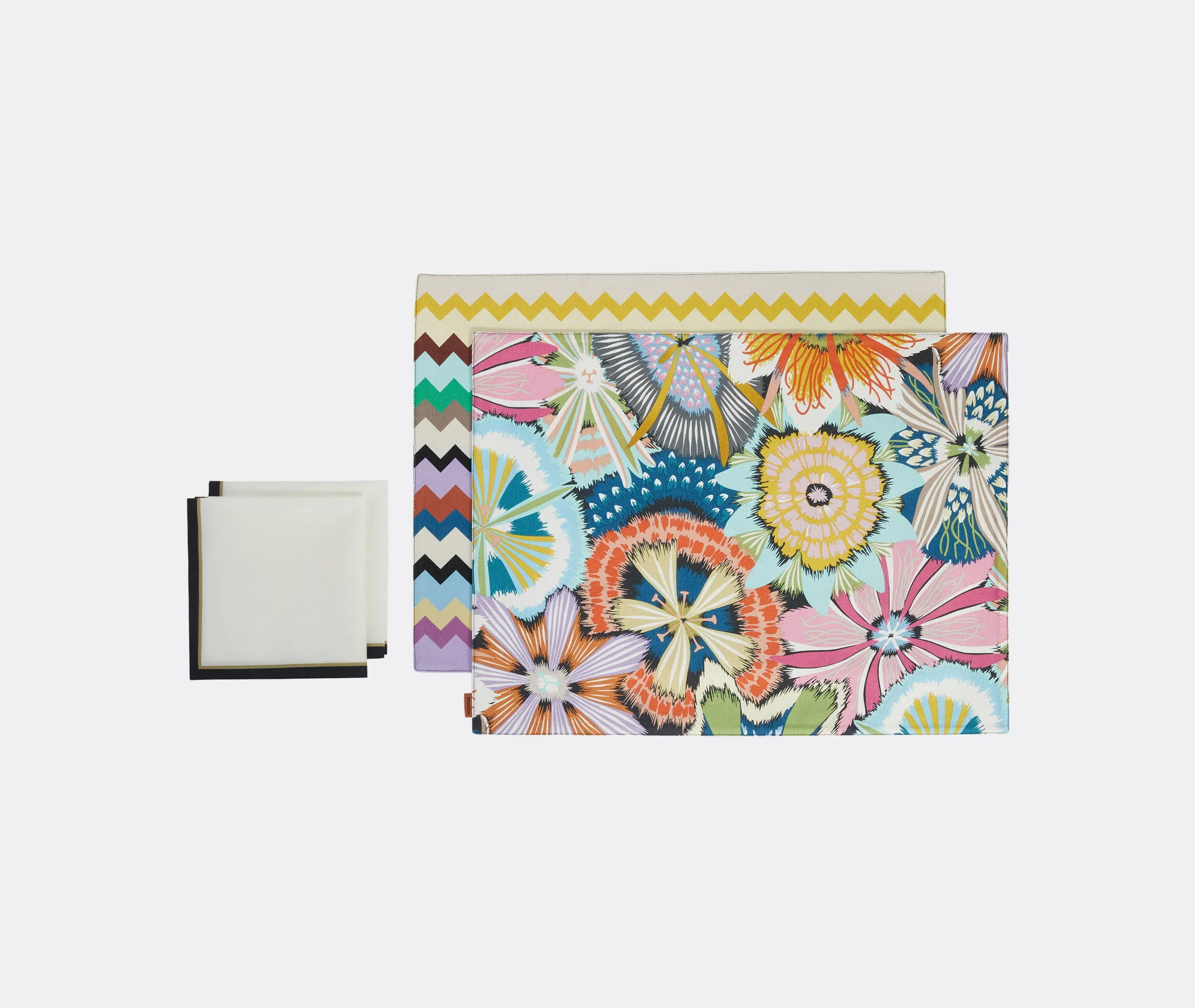 Alice & Valparaiso Placemat and Napkin Set of Two - Multicolor, Cotton product