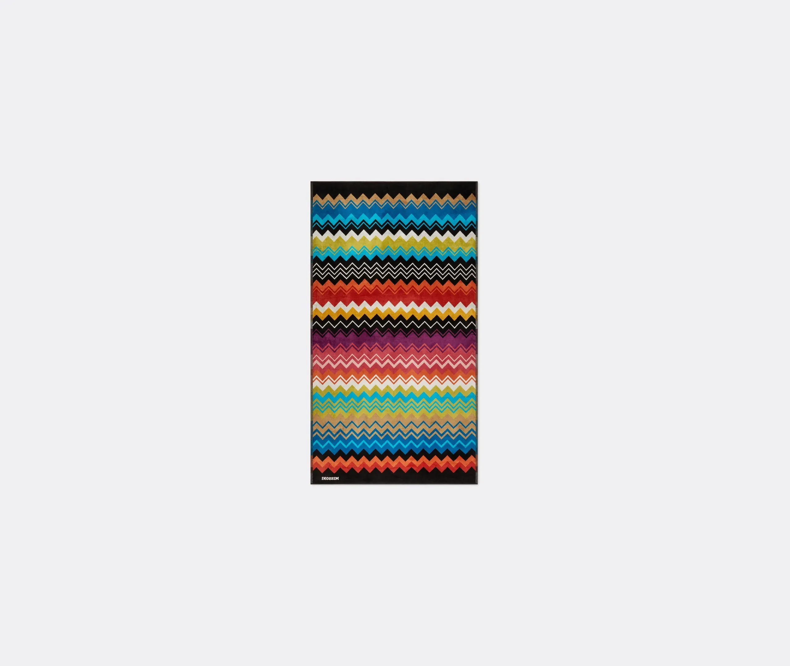 Beach Towel with Chevron Pattern - Multicolour, Terry image