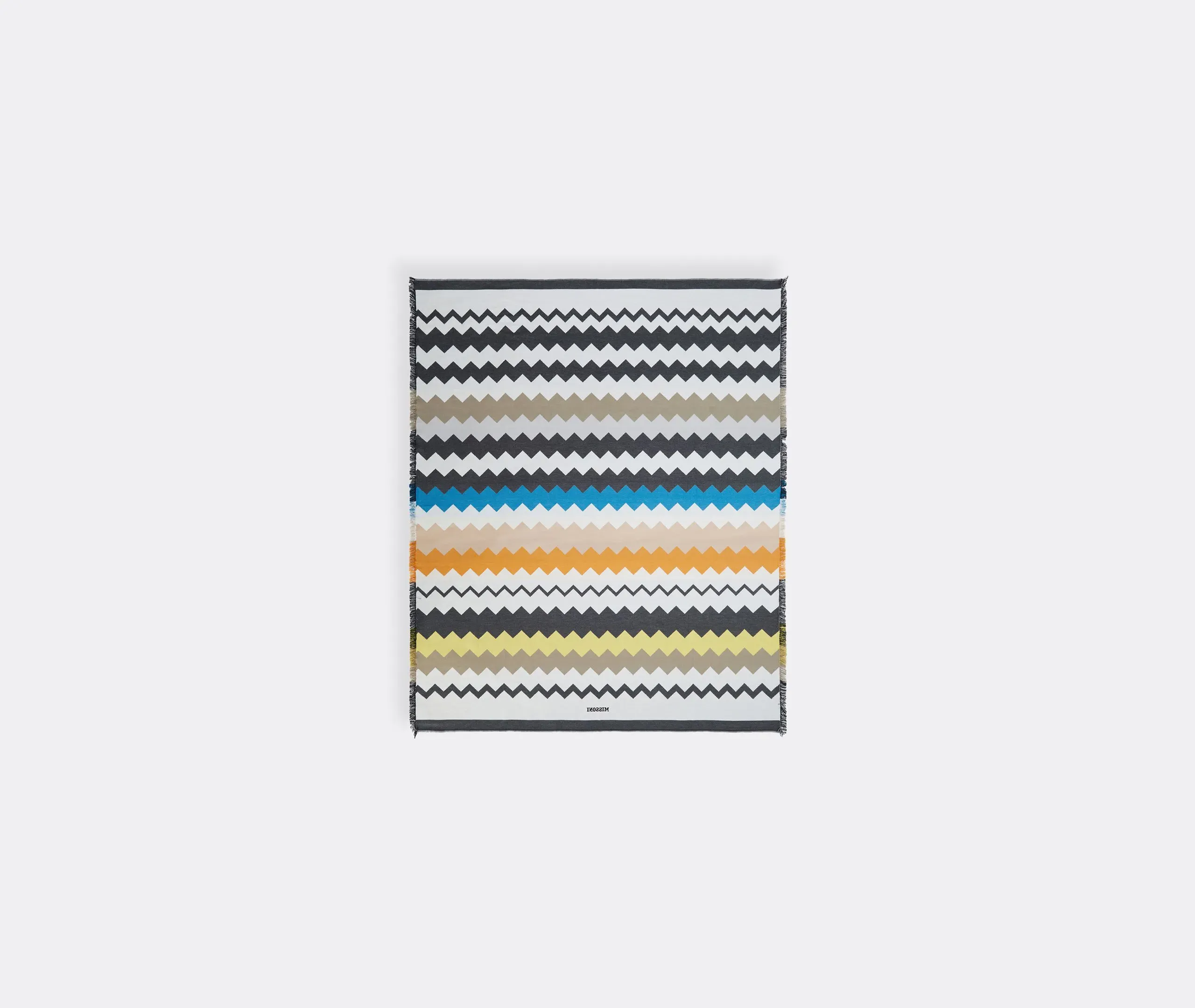 Beach Towel with Zigzag Pattern - Multicolor, Terry Cotton image