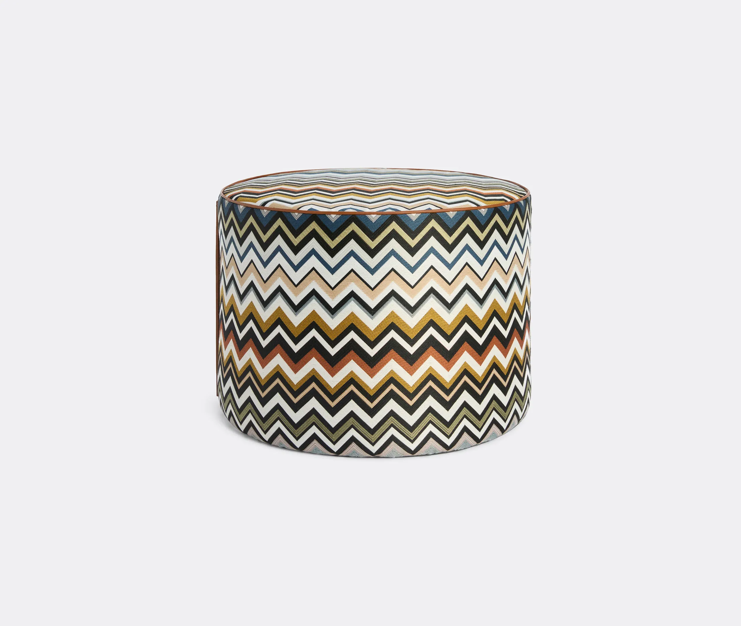 Belfast Cylindrical Pouf - Multicolour, Jacquard product