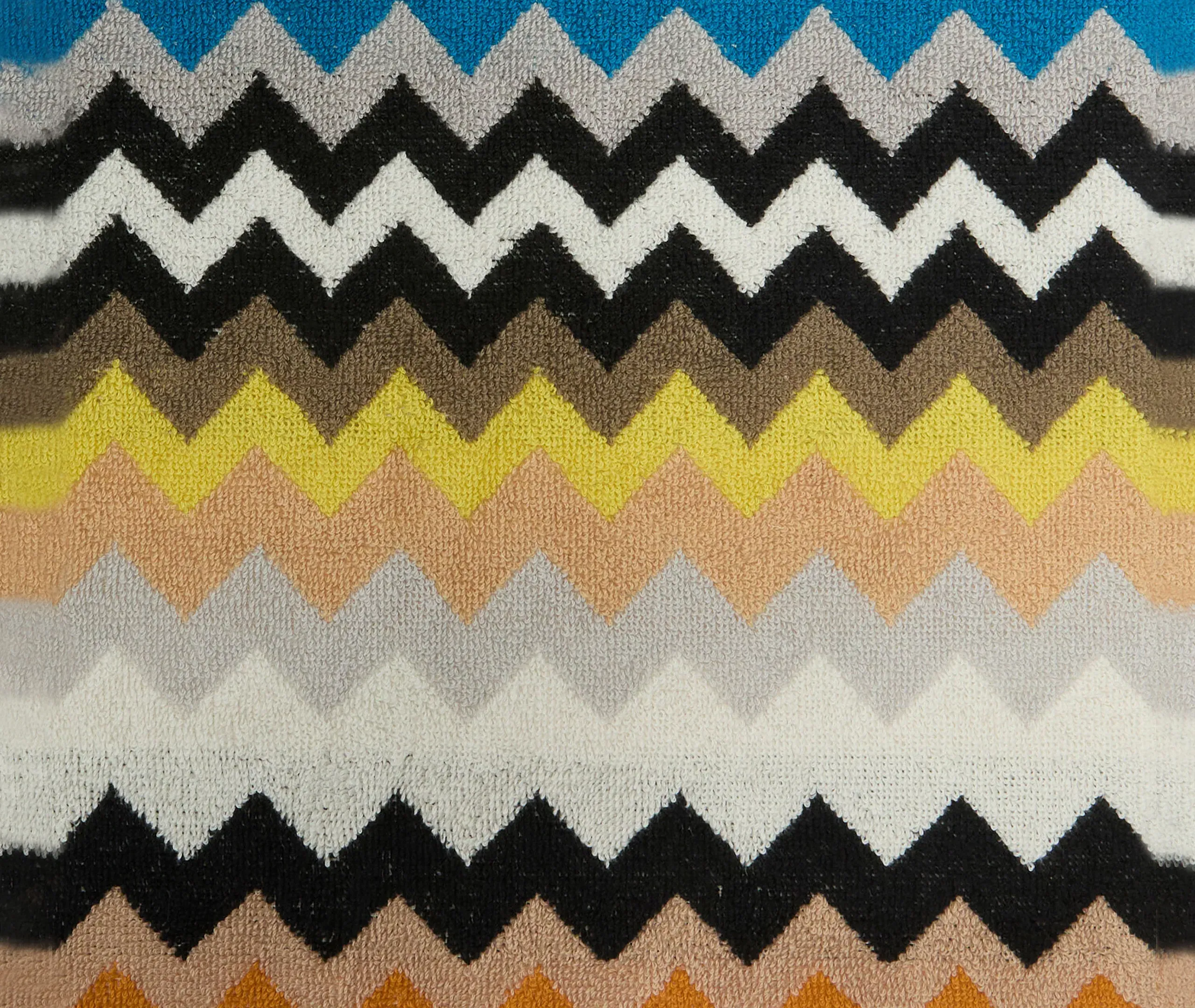 Best Face Towel Set of Six - Black Multicolor, Cotton