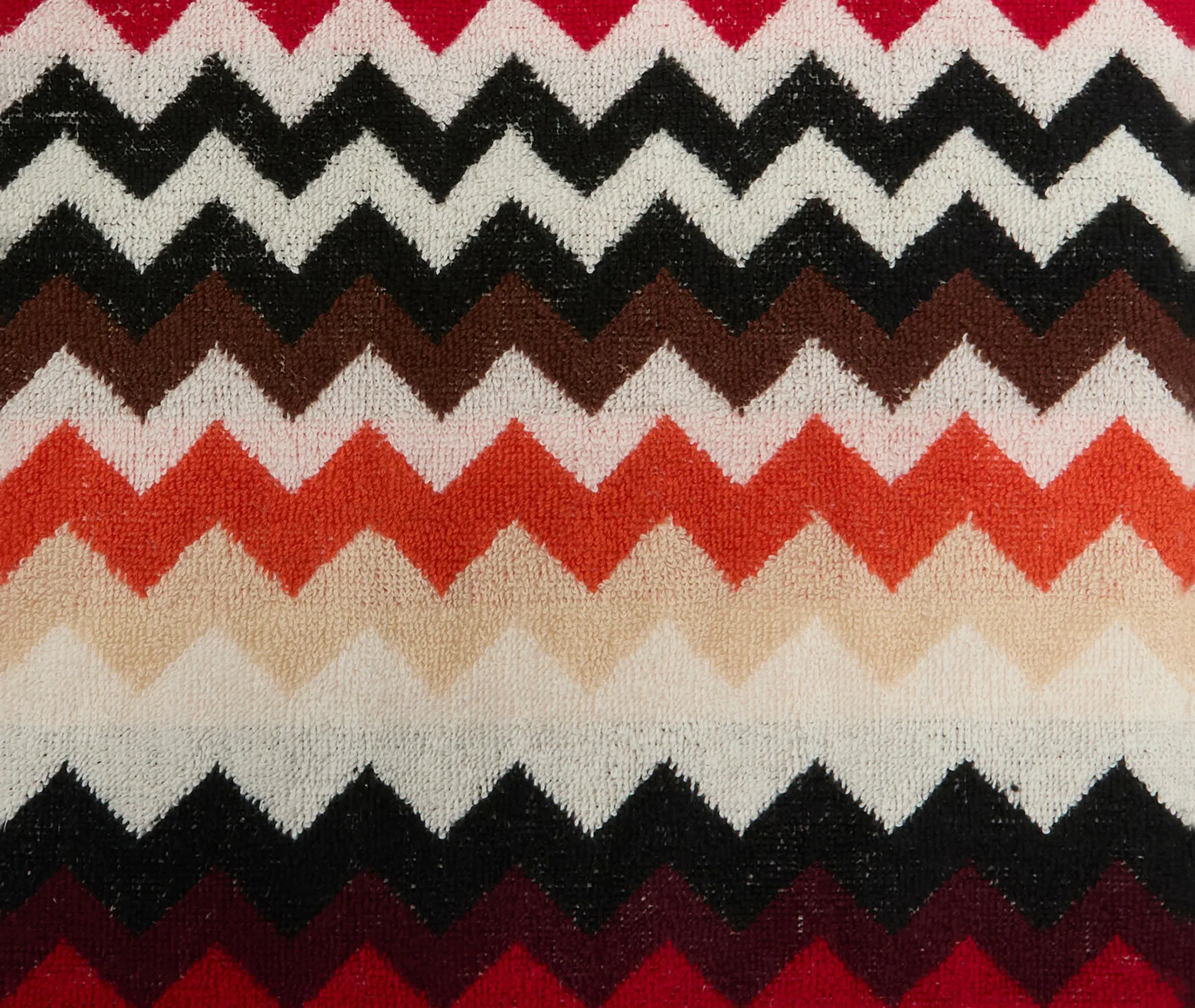 Best Face Towel Set of Six - Red Multicolor, Cotton