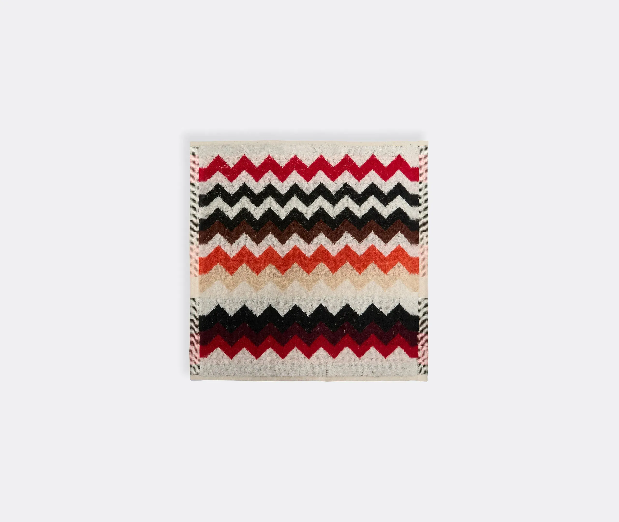 Best Face Towel Set of Six - Red Multicolor, Cotton