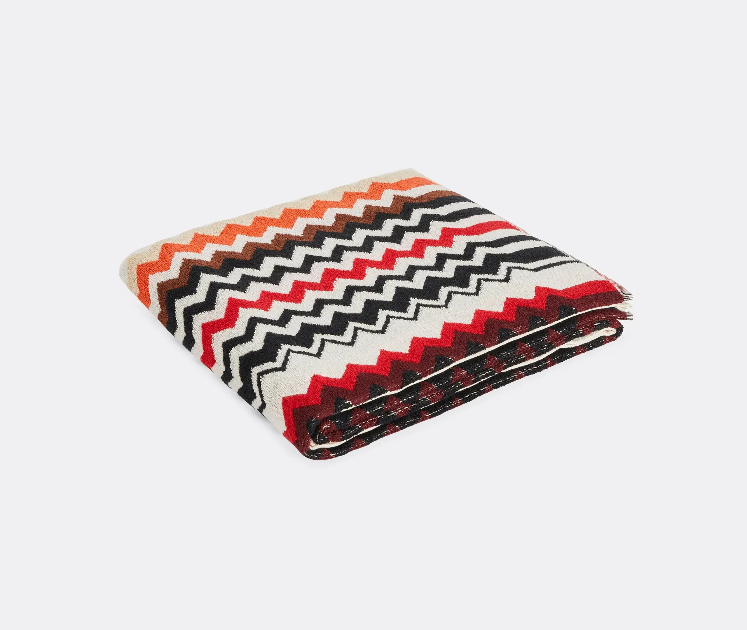 Best Small Beach Towel - Red Multicolor, Terry Cotton