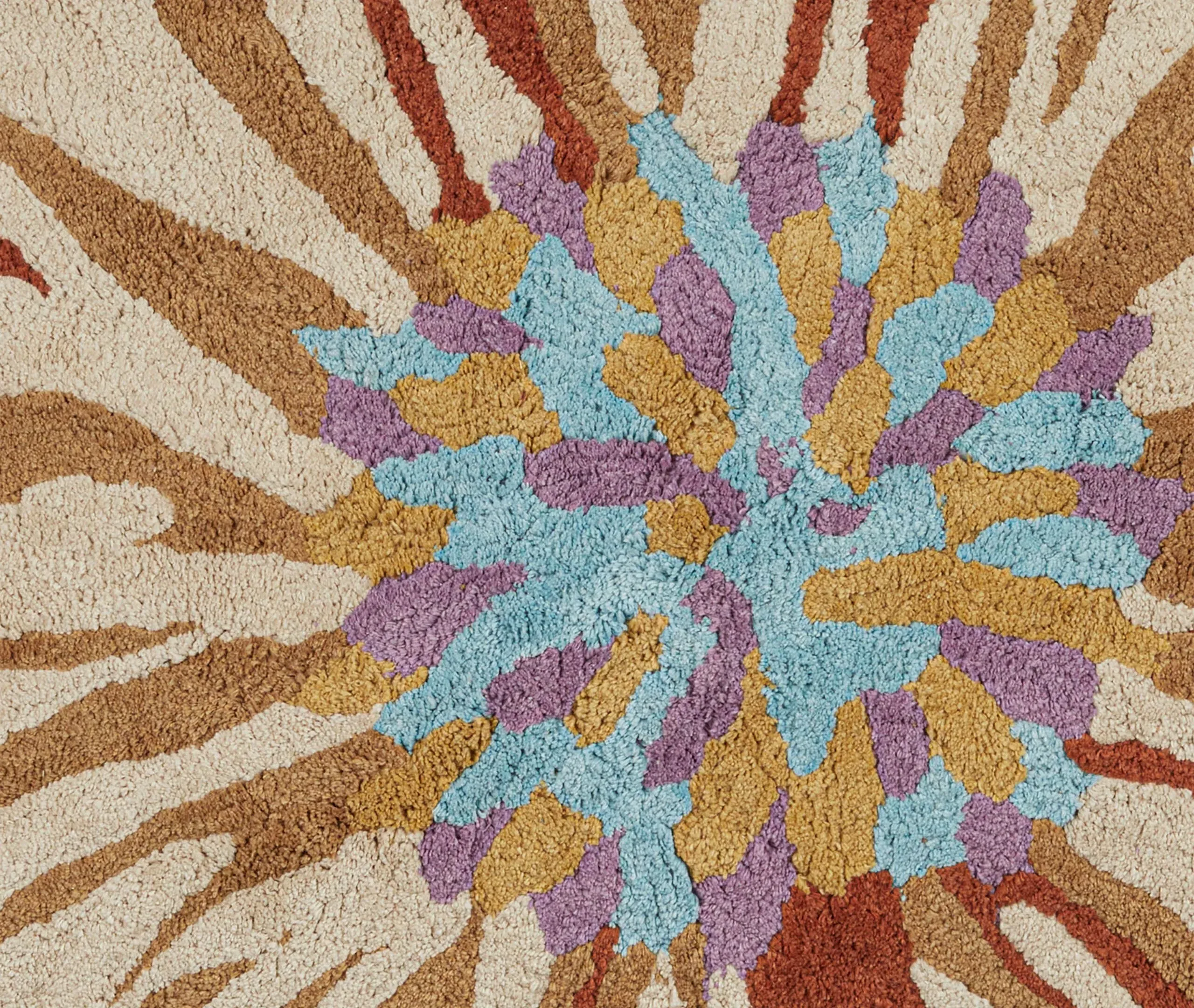 Blandine Bath Mat - Purple Multicolour, Cotton Terry