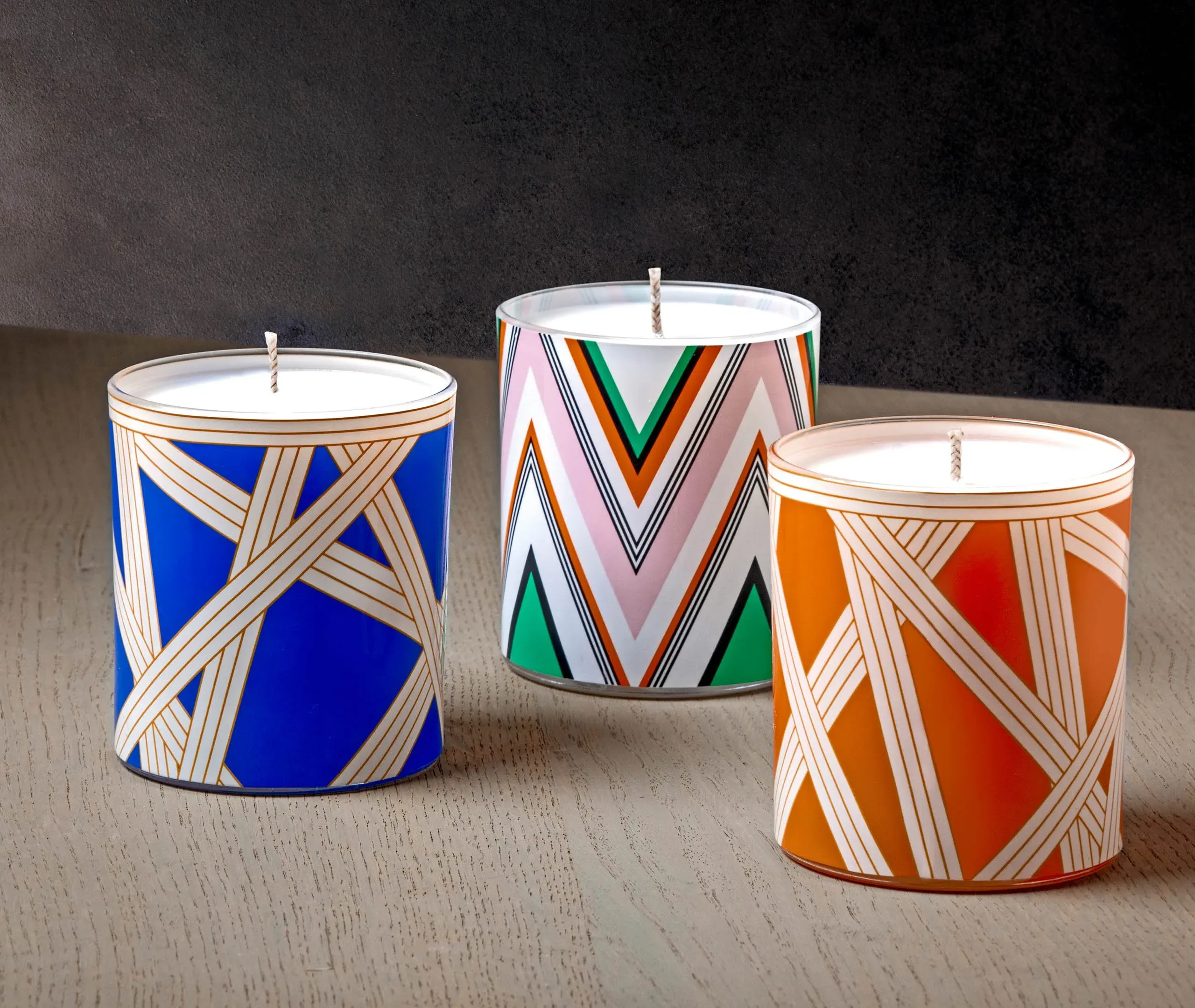 Capri Scented Candle - Multicolor, Bone China