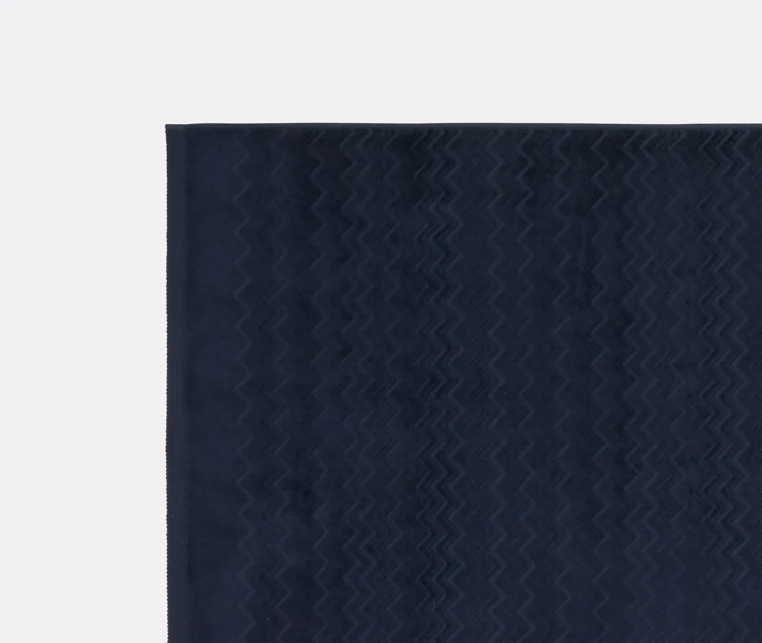Chalk Terry Cotton Velour Bath Mat - Blue alternate view