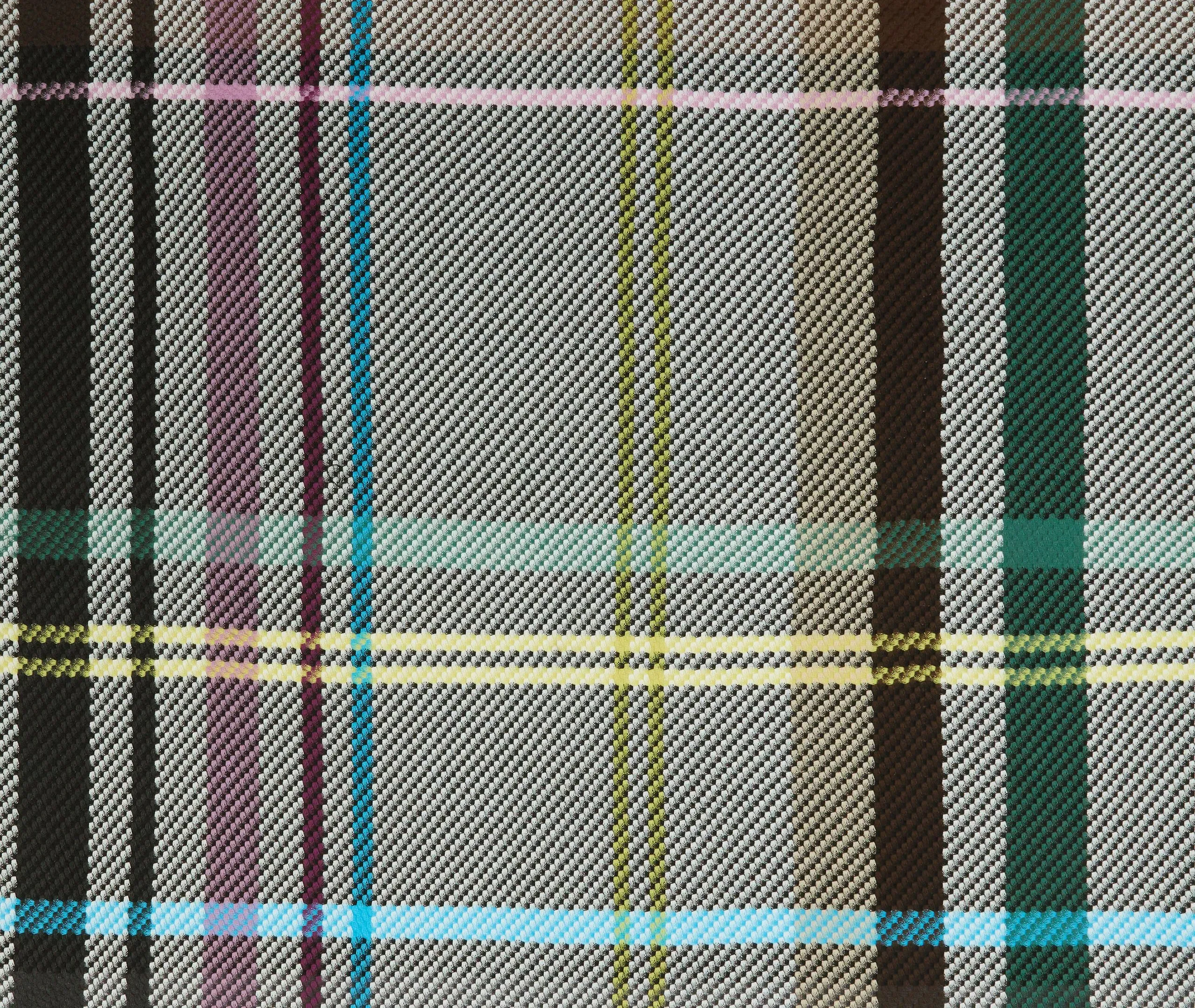 Check Throw with Fringe - Multicolor, Wool Blend