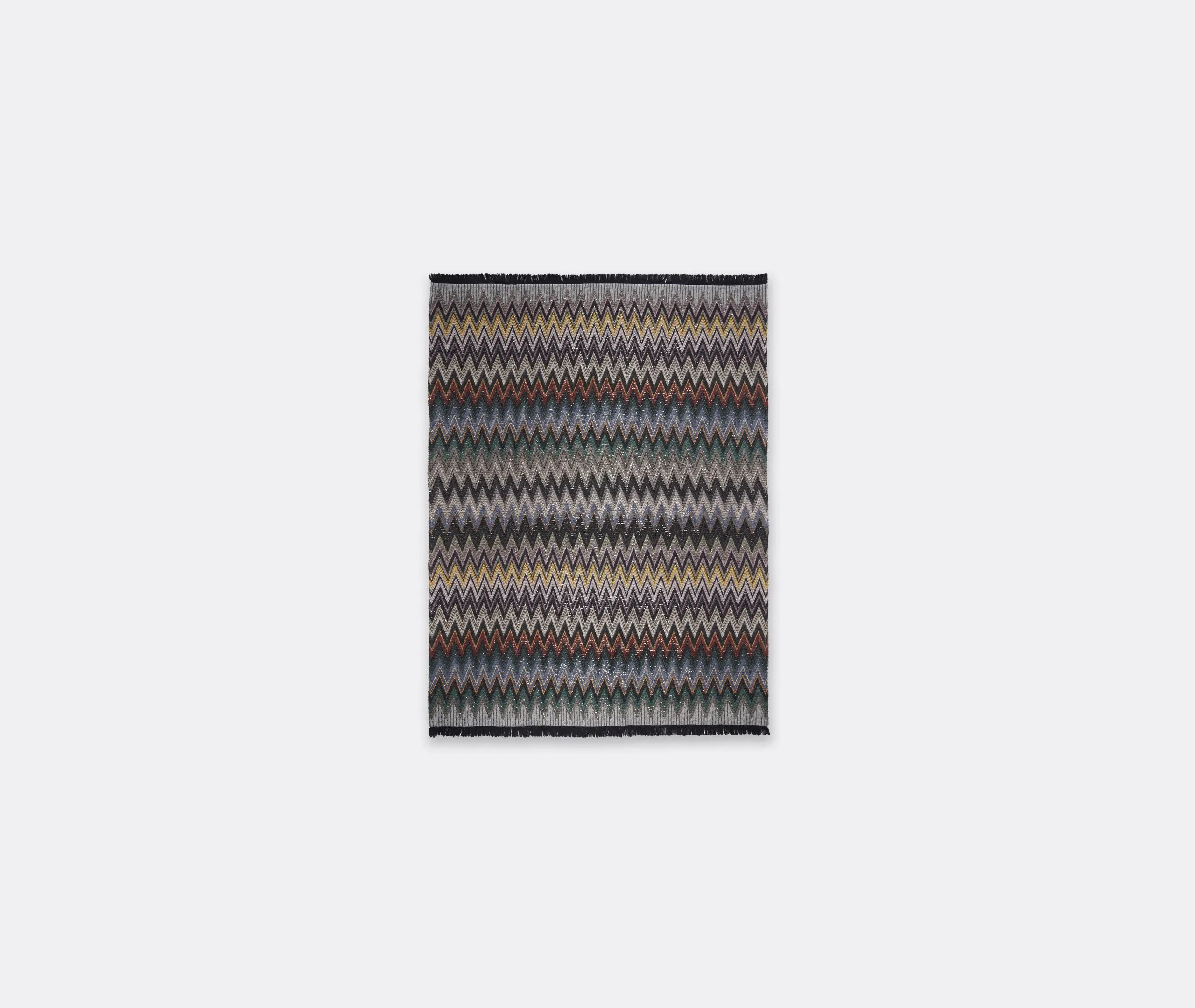 Chen Throw - Black Multicolor, Wool