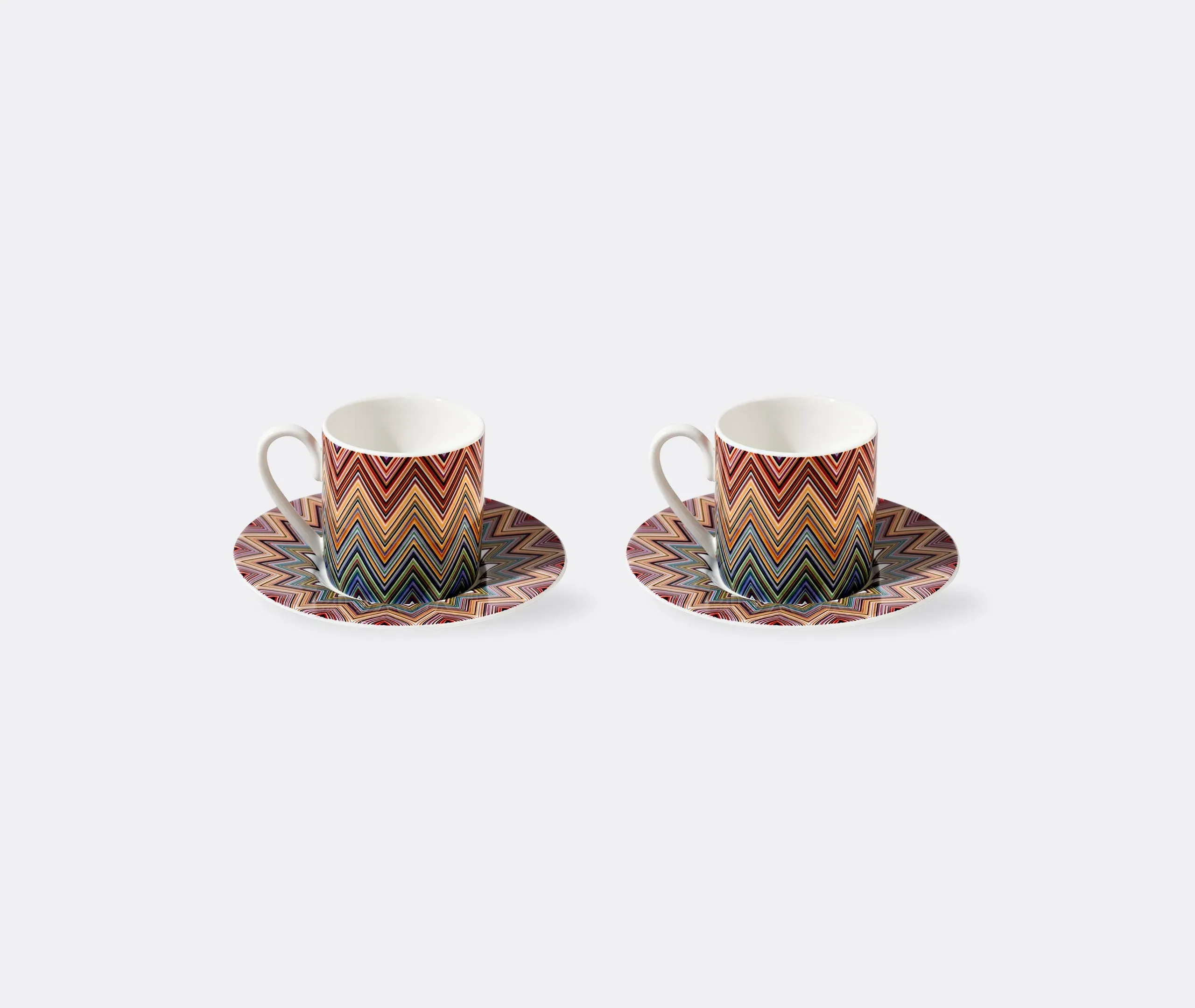Coffee Cup & Saucer Set - Red, Bone China
