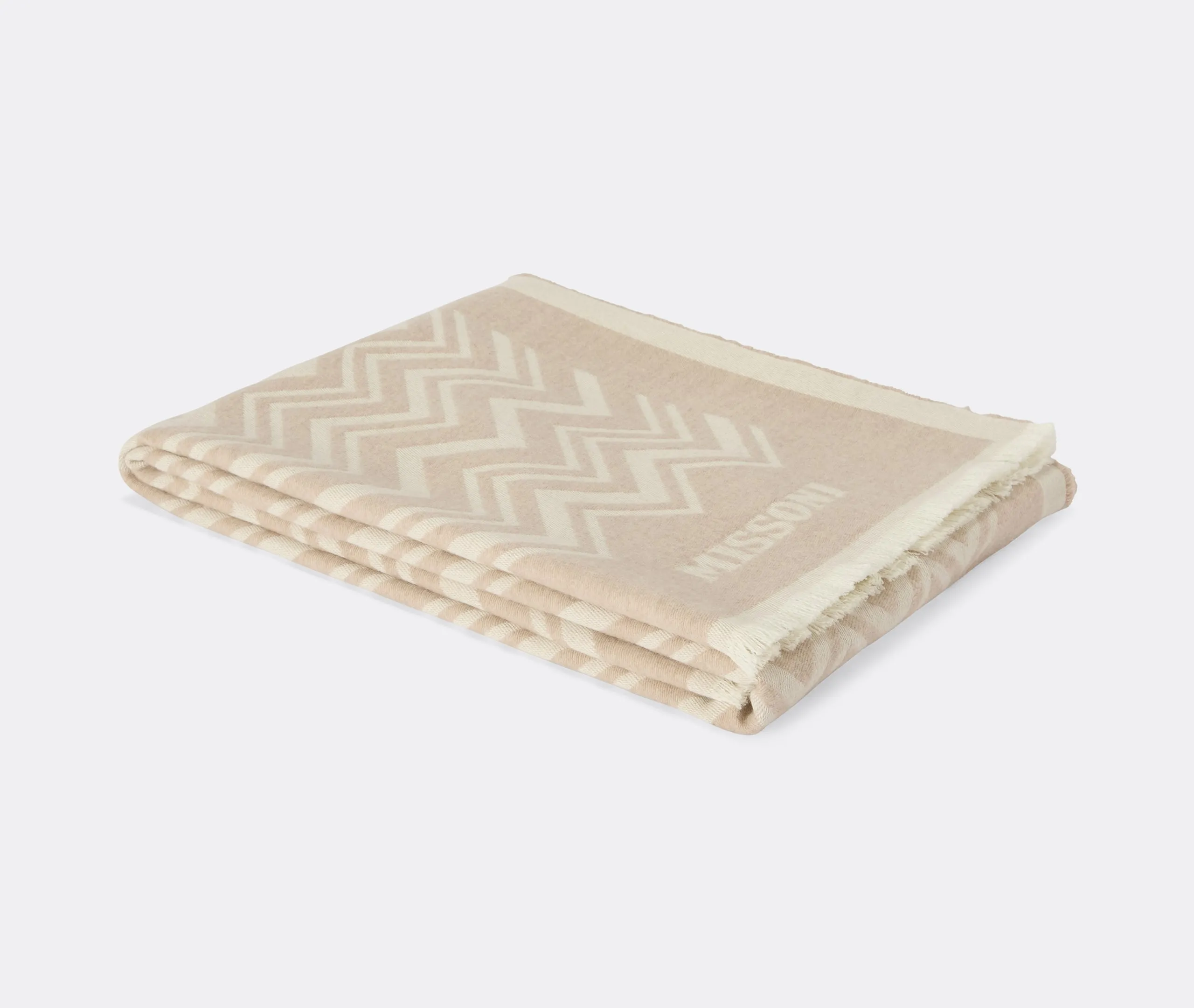 Cortina Throw - Beige, Virgin Wool & Cashmere product