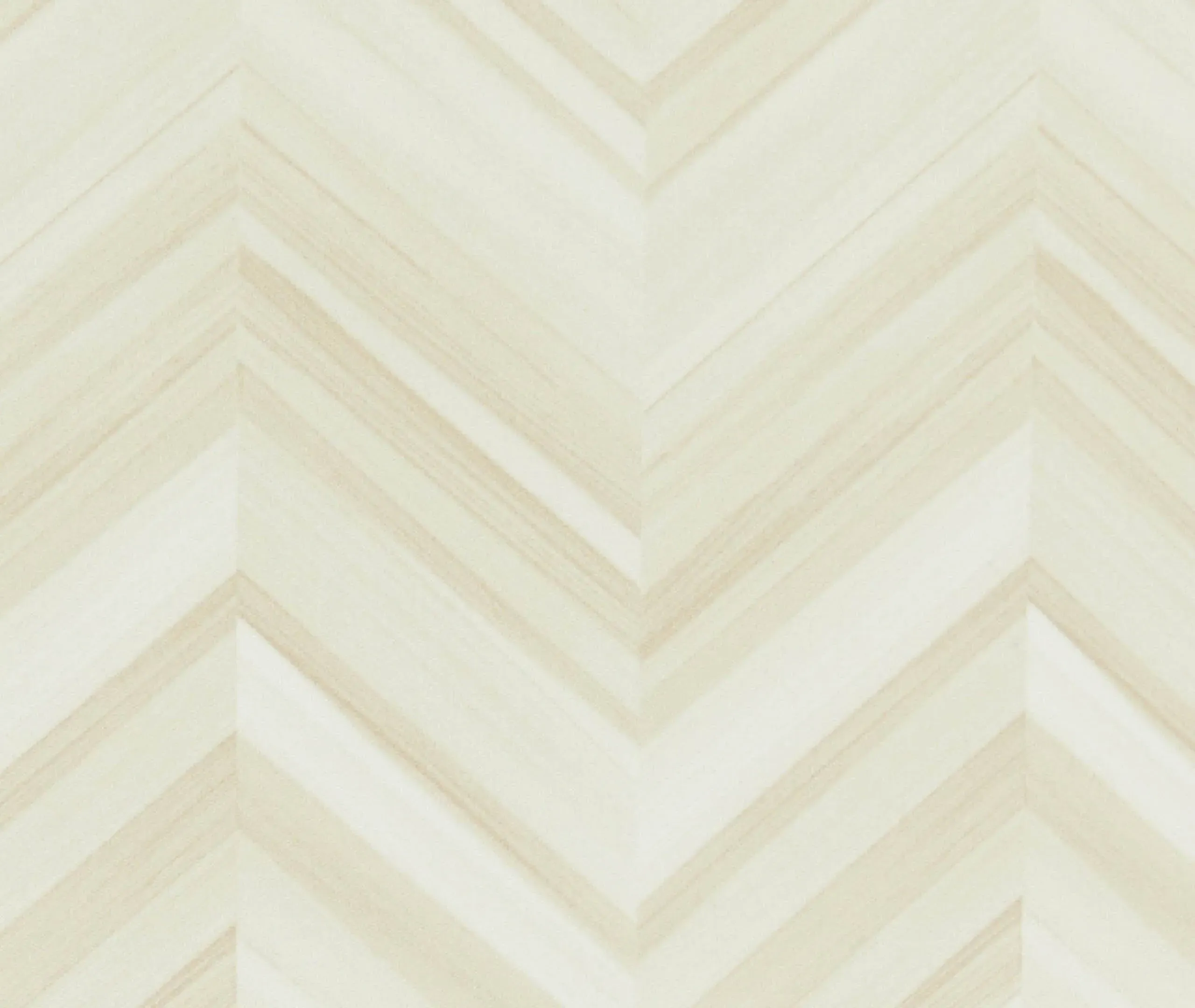 Cube Pouf with Chevron Pattern - Natural, Cotton