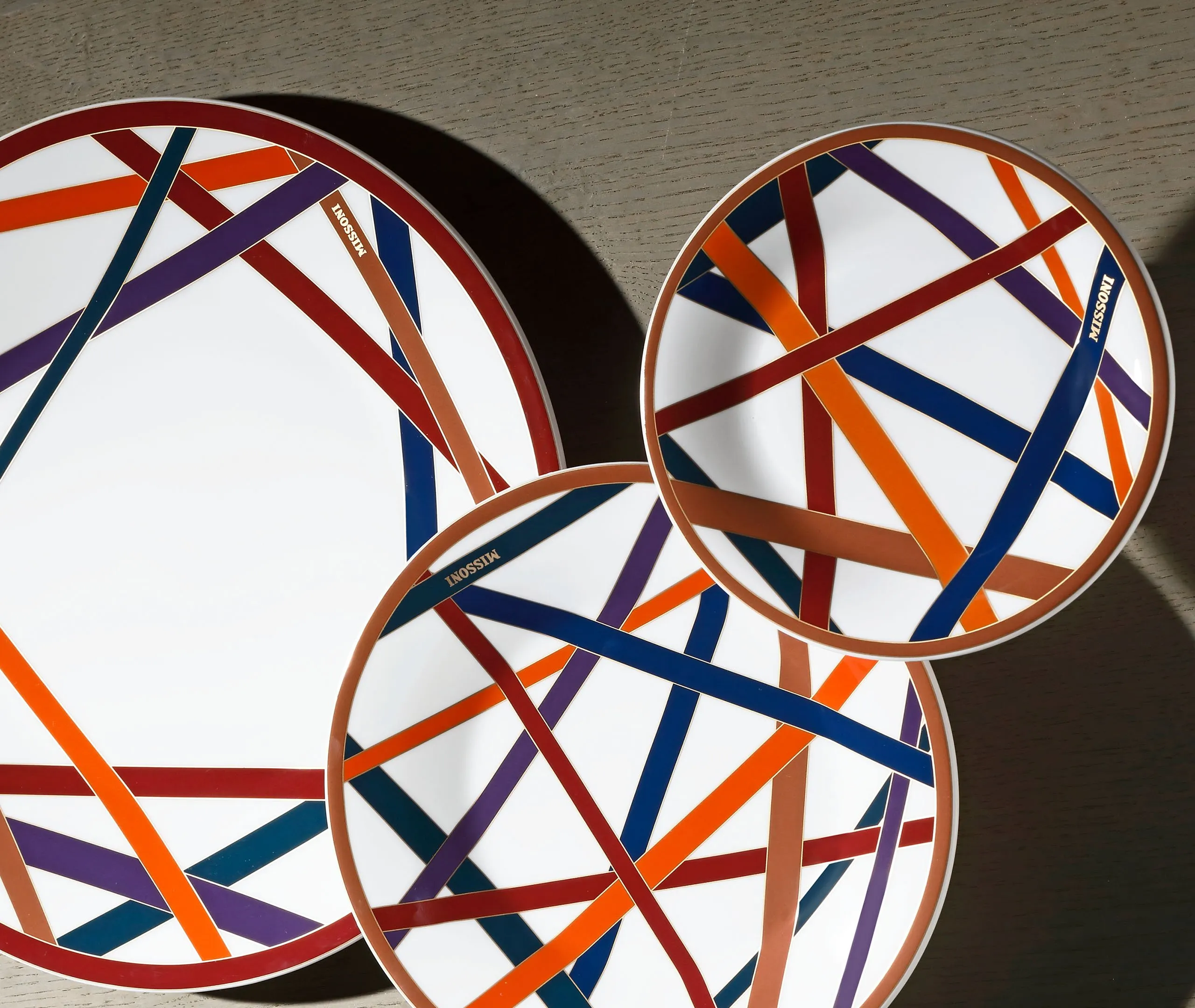 Dessert Plate Set of 6 - Multicolor, Bone China