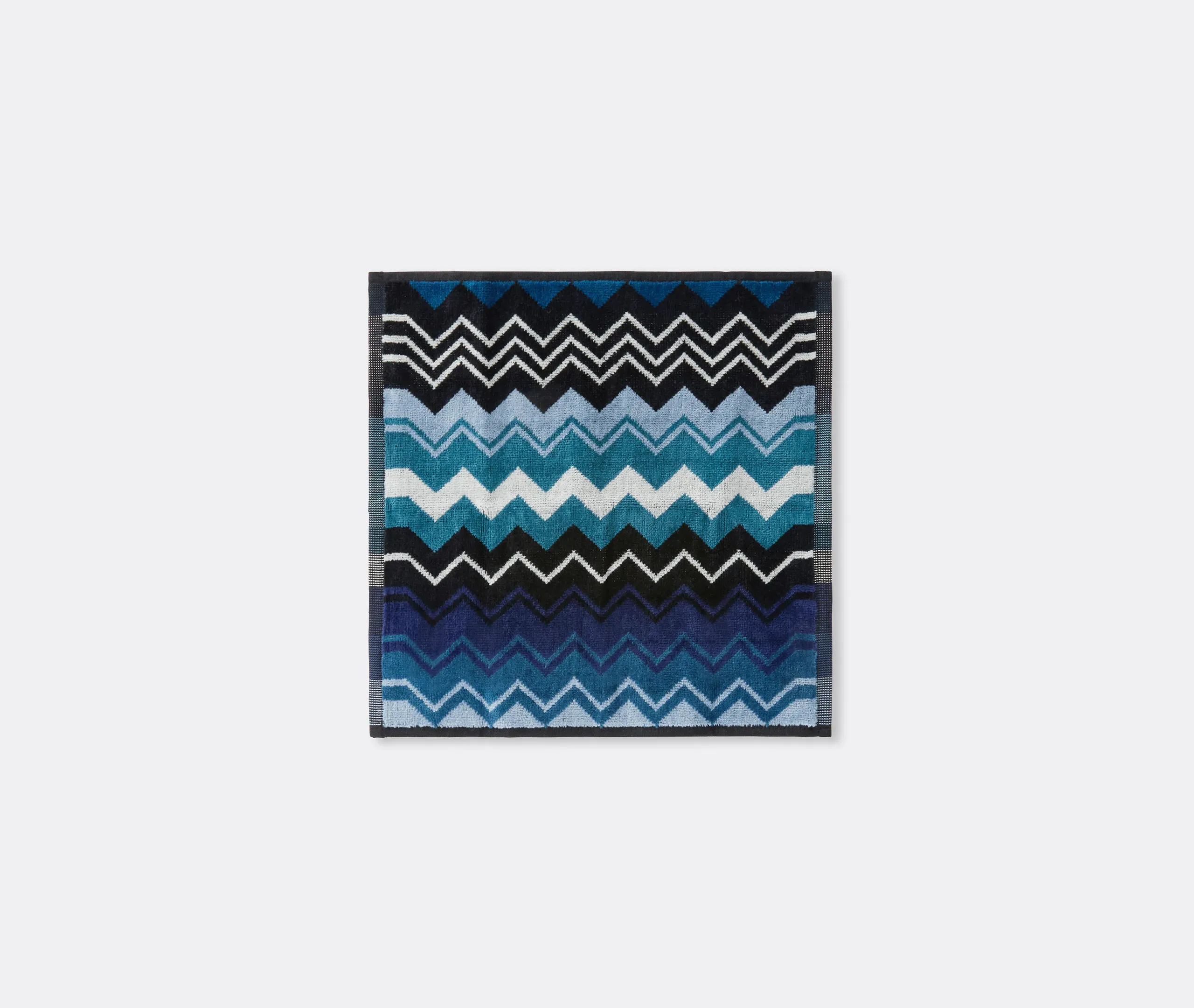 Giacomo Face Towel Set of Six - Blue, Cotton Terry Velour product