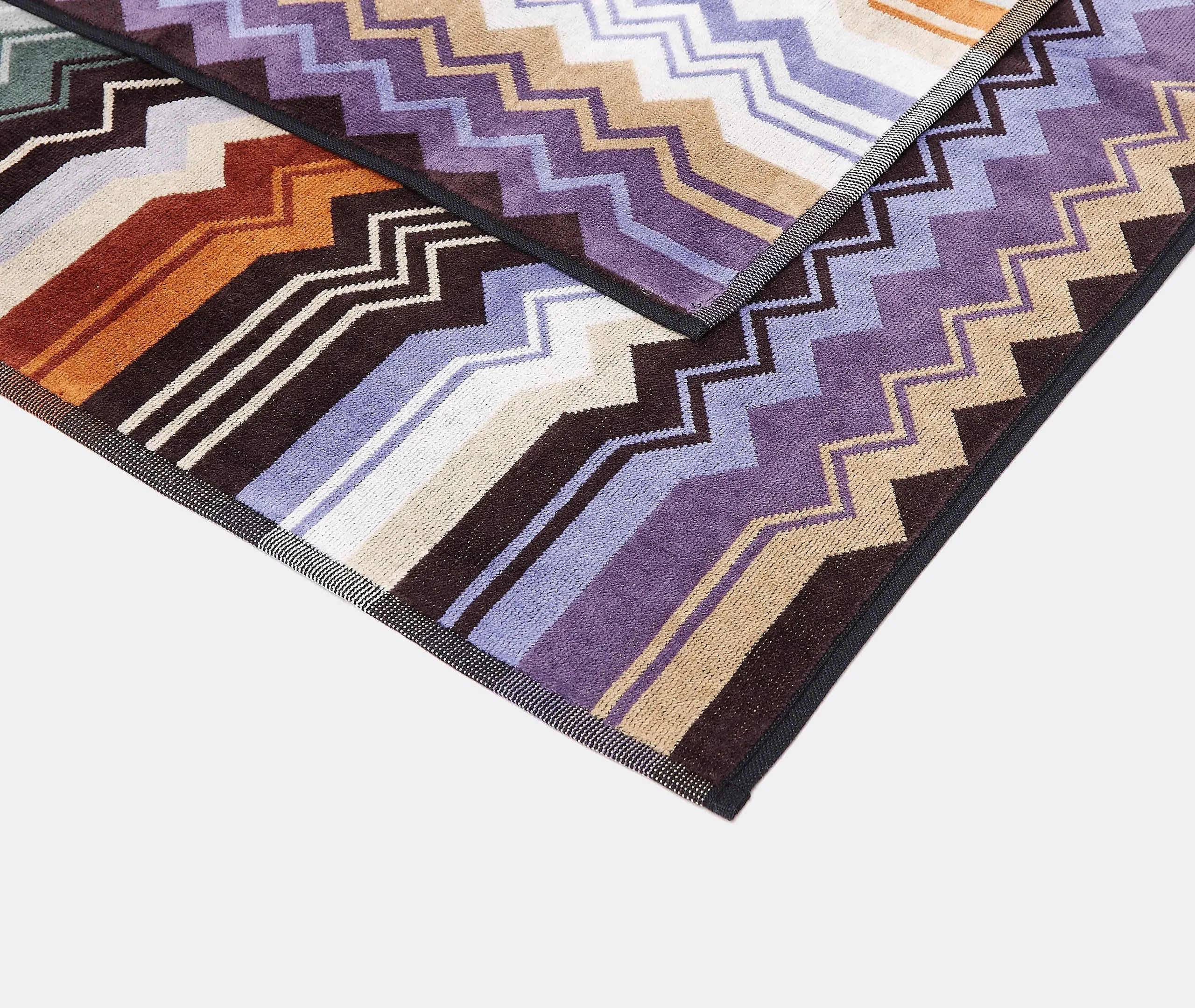 Giacomo Towel Set of Two - Green, Cotton Terry