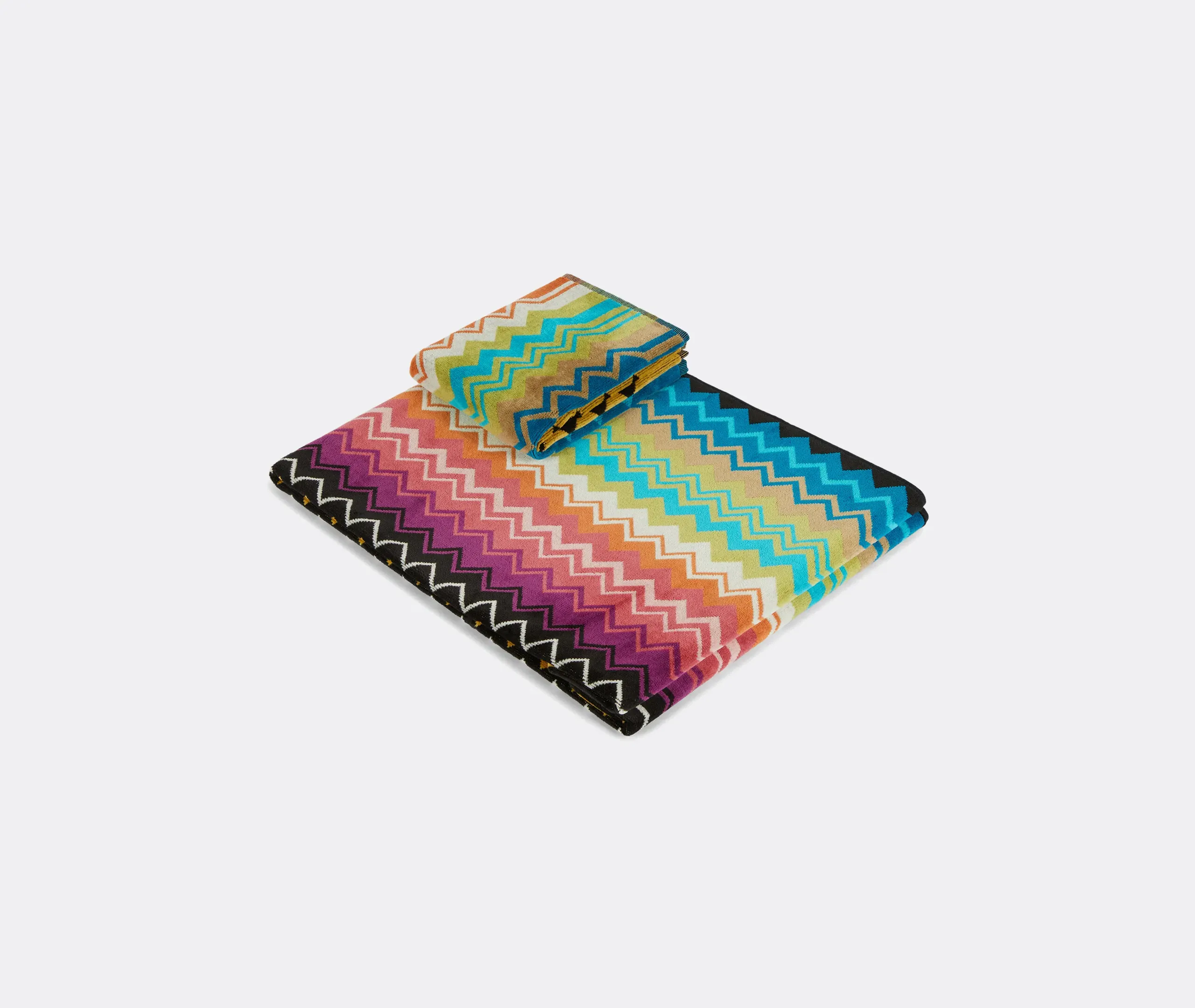 Giacomo Towel Set Two Pieces - Multicolour, Cotton