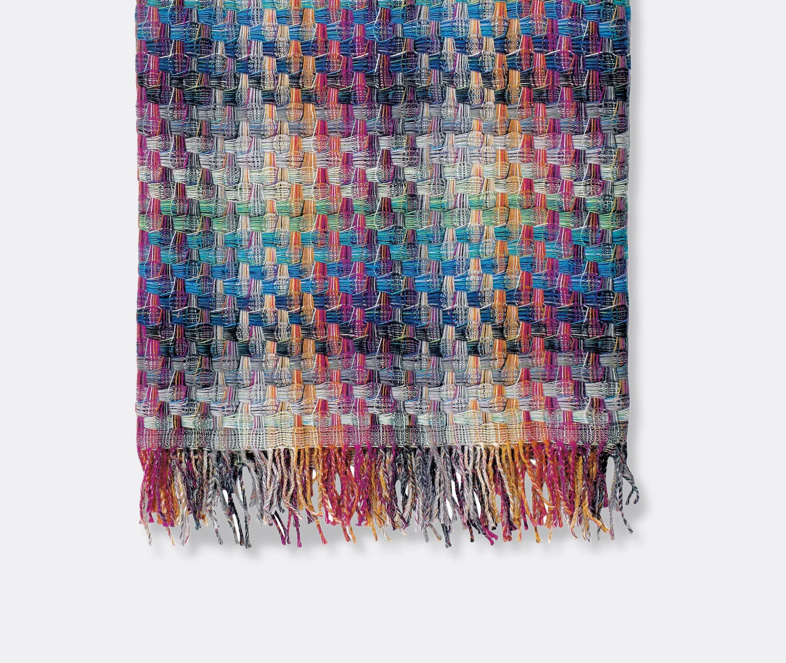 Gradient Throw Blanket - Multicolor, Pure Wool