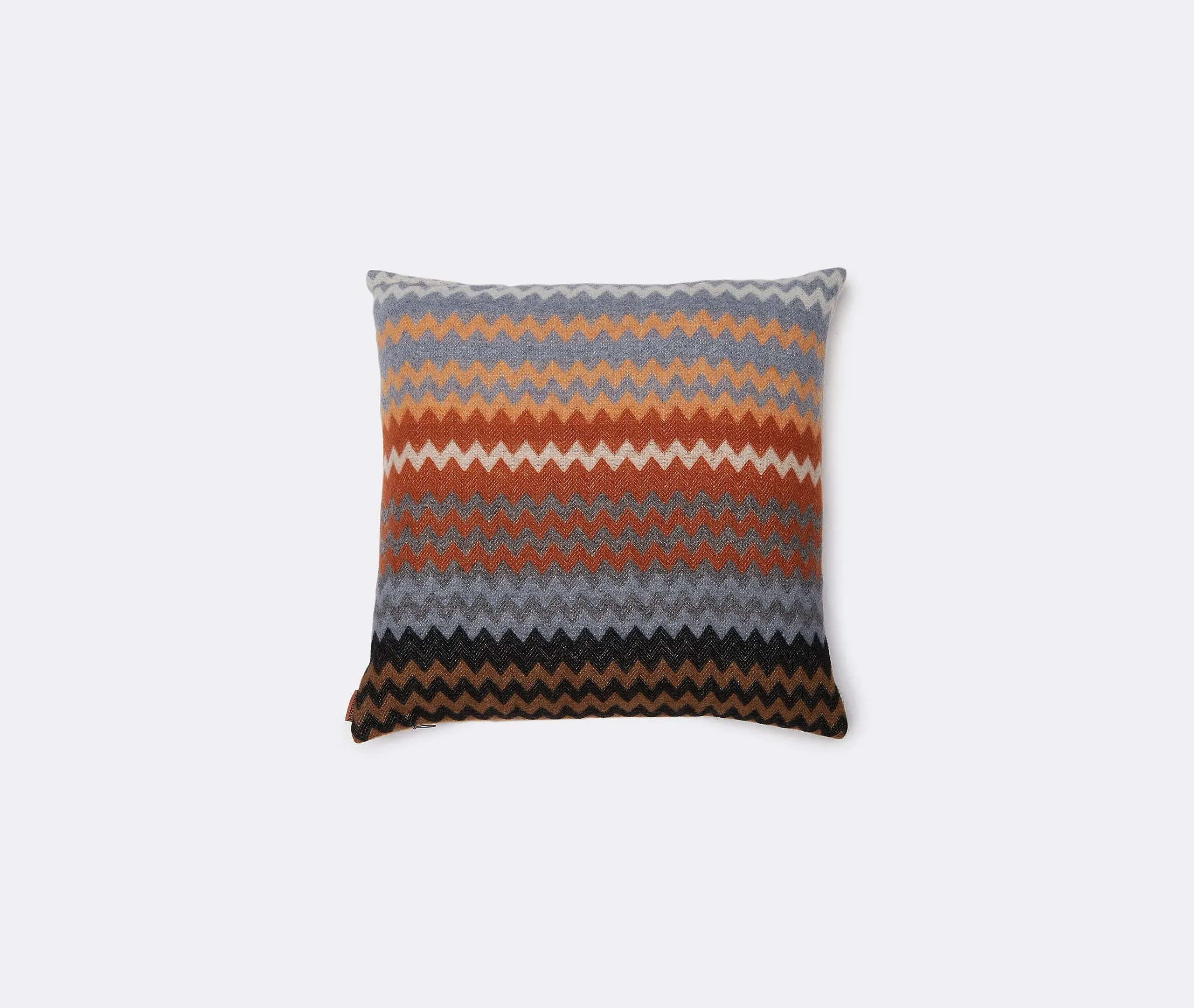 Humbert Cushion with Zigzag Pattern - Black