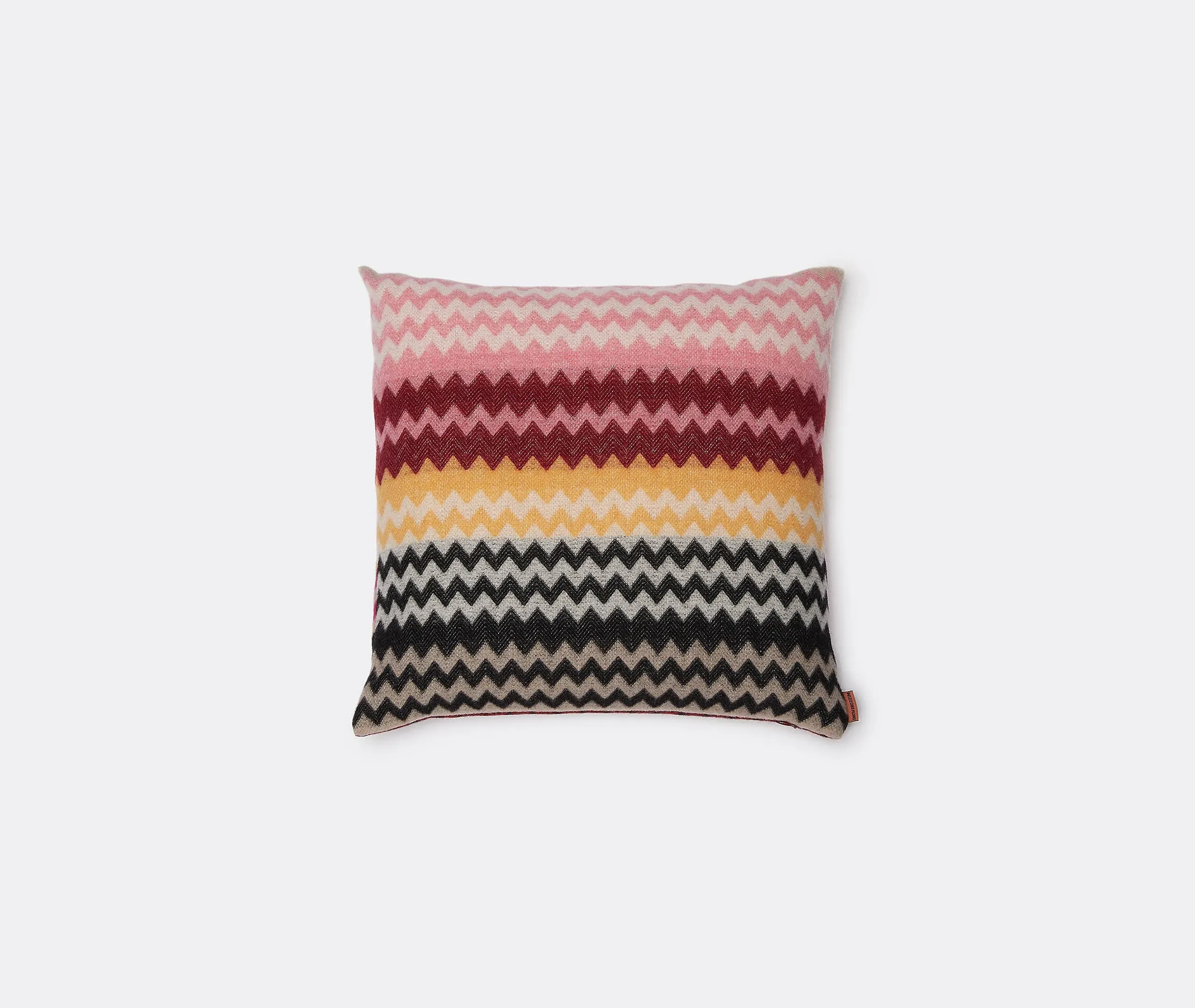 Humbert Cushion with Zigzag Pattern - Orange