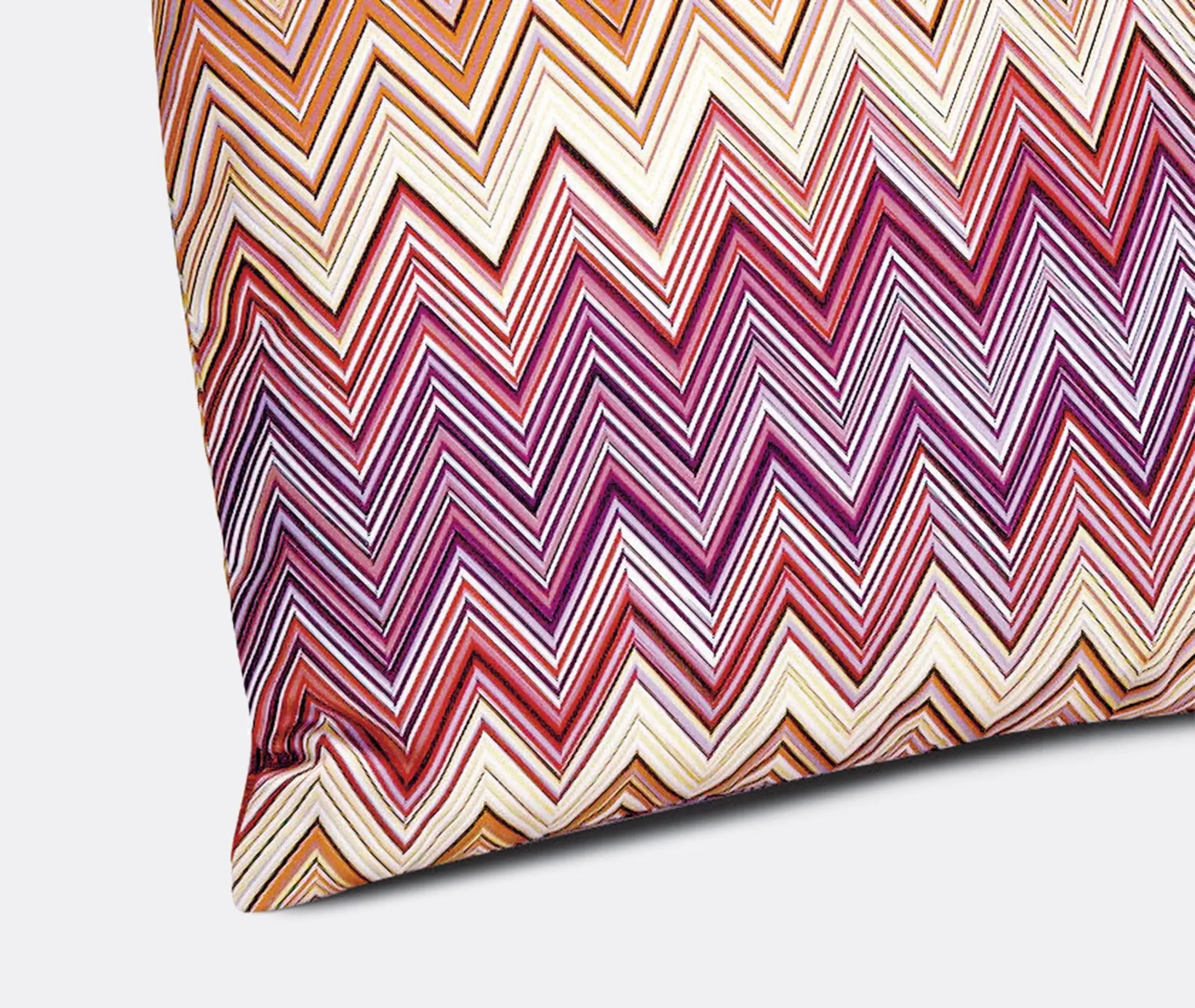 Jarris Cushion with Zigzag Print - Red