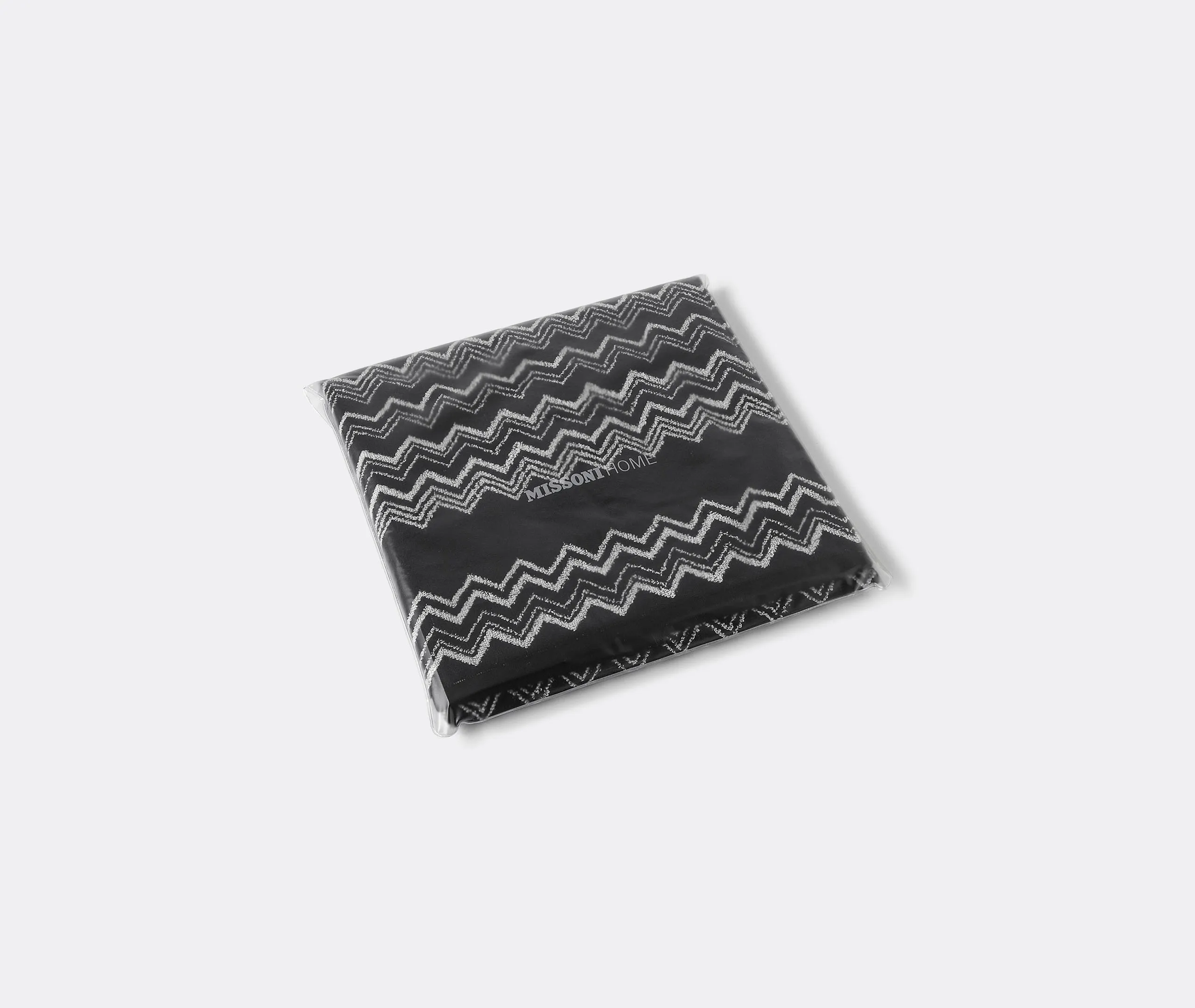 Keith Bath Towel - Black And White, Cotton Terry