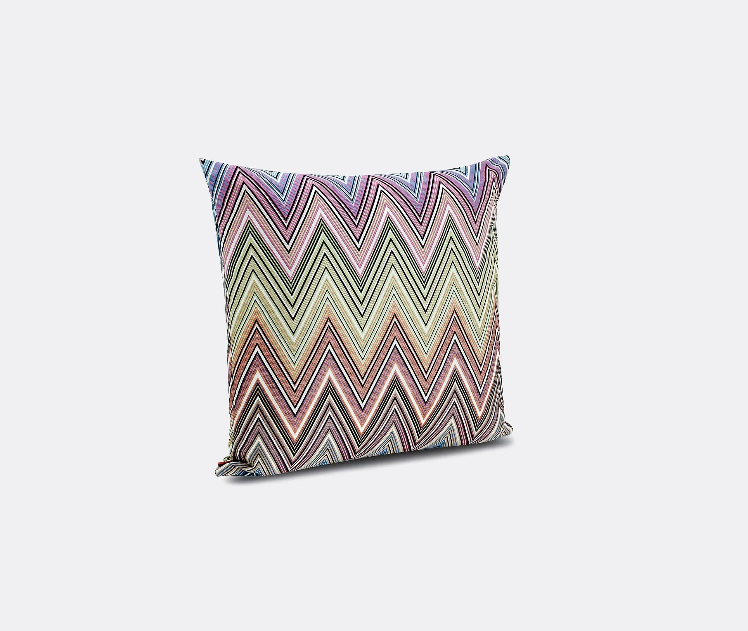 Kew Large Square Cushion - Blue, Jacquard