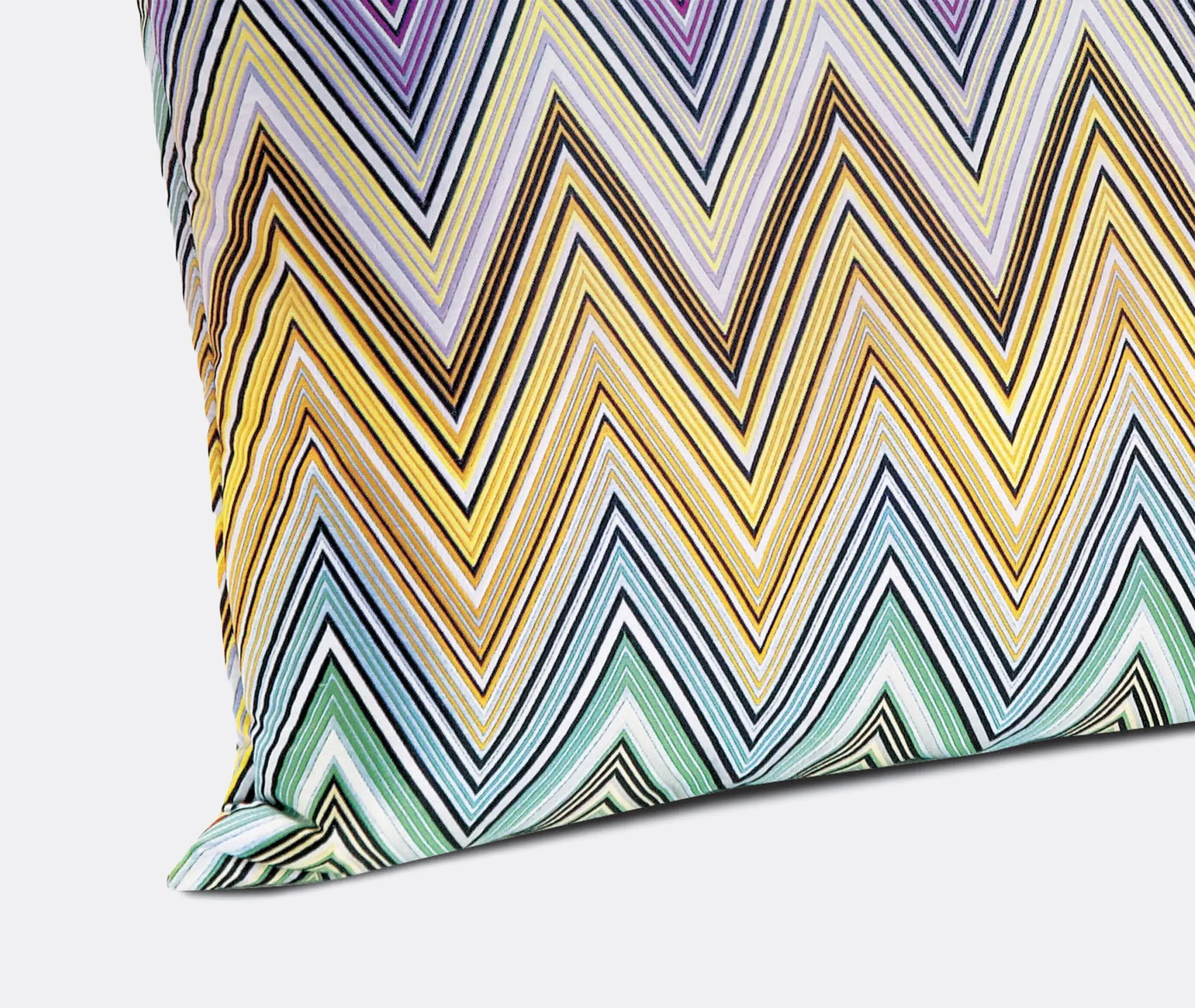 Large Square Cushion - Orange, Jacquard Fabric
